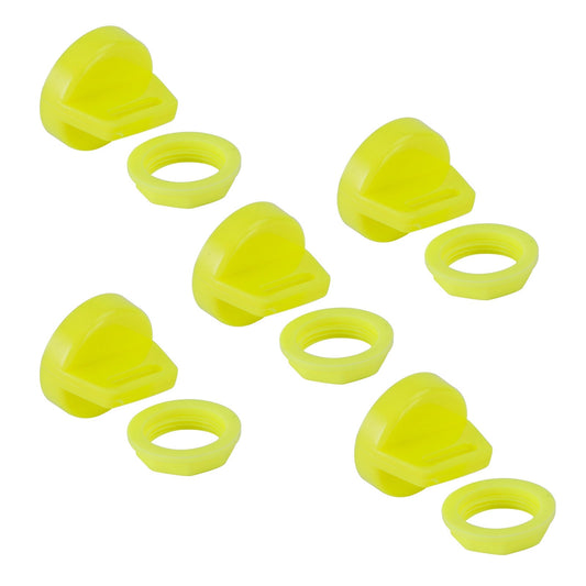 5X Yellow Ignition Key Cover w/Nut For Polaris RZR XP 570 800 900 1000 5433534 Generic