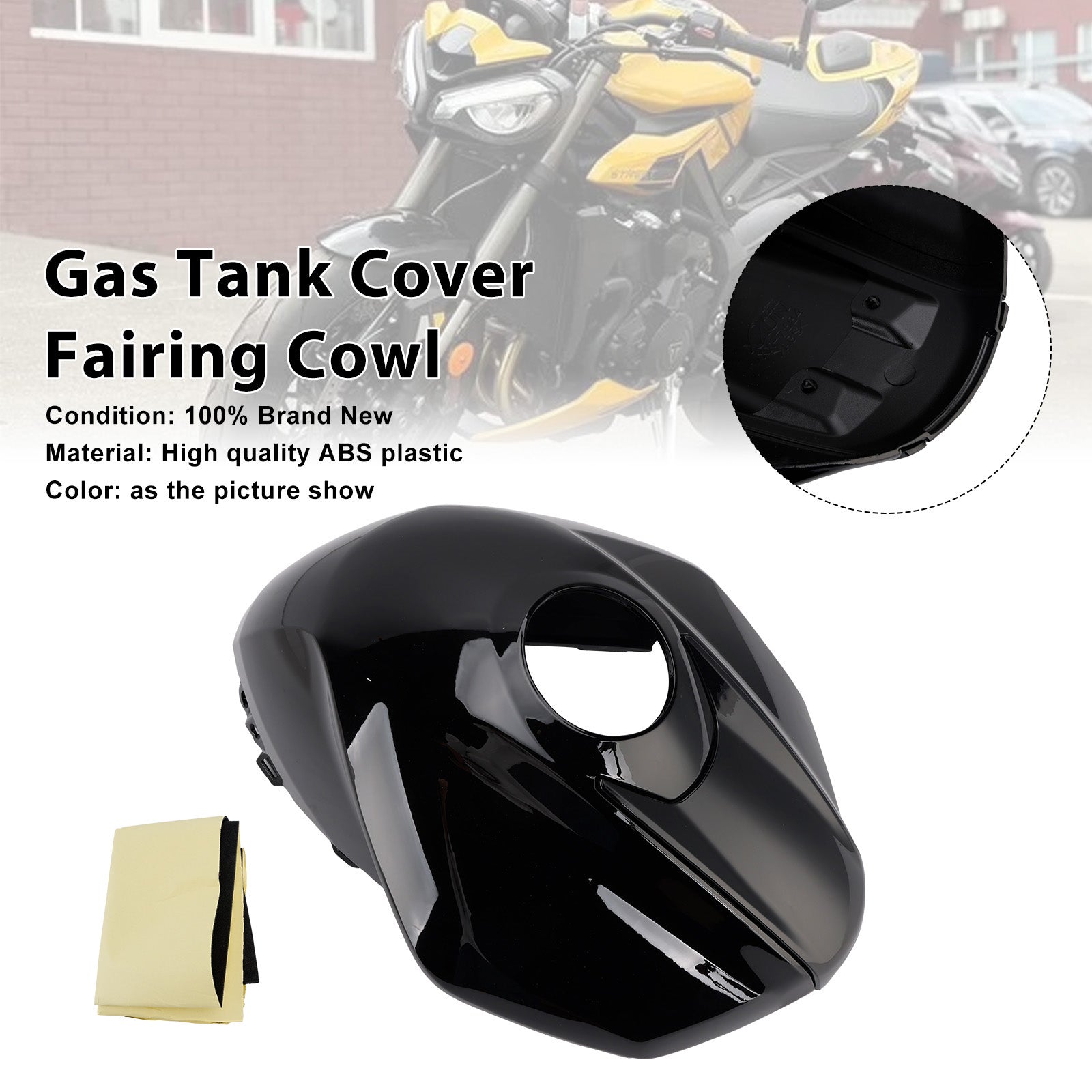 2023-2025 Street Triple 765 R/RS Gas Tank Cover Trim Fairing Cowl