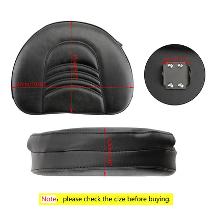 Touring Street Glide Generic Motorcycle Driver Rider Backrest Cushion Pad For