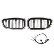 01.2009-10.2016 BMW 5-Series F10 Sedan Kidney Bumper Grill Grille Gloss Black 51137203649 51137203203