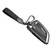 Aluminum Alloy TPU Black Car Key Case Cover With Buckle For BMW x3 x1 x5