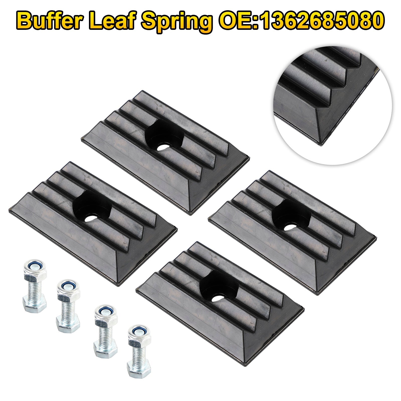 4 X Rear Impact Buffer Leaf Spring For Peugeot Boxer Fiat Ducato Citroen Jumper