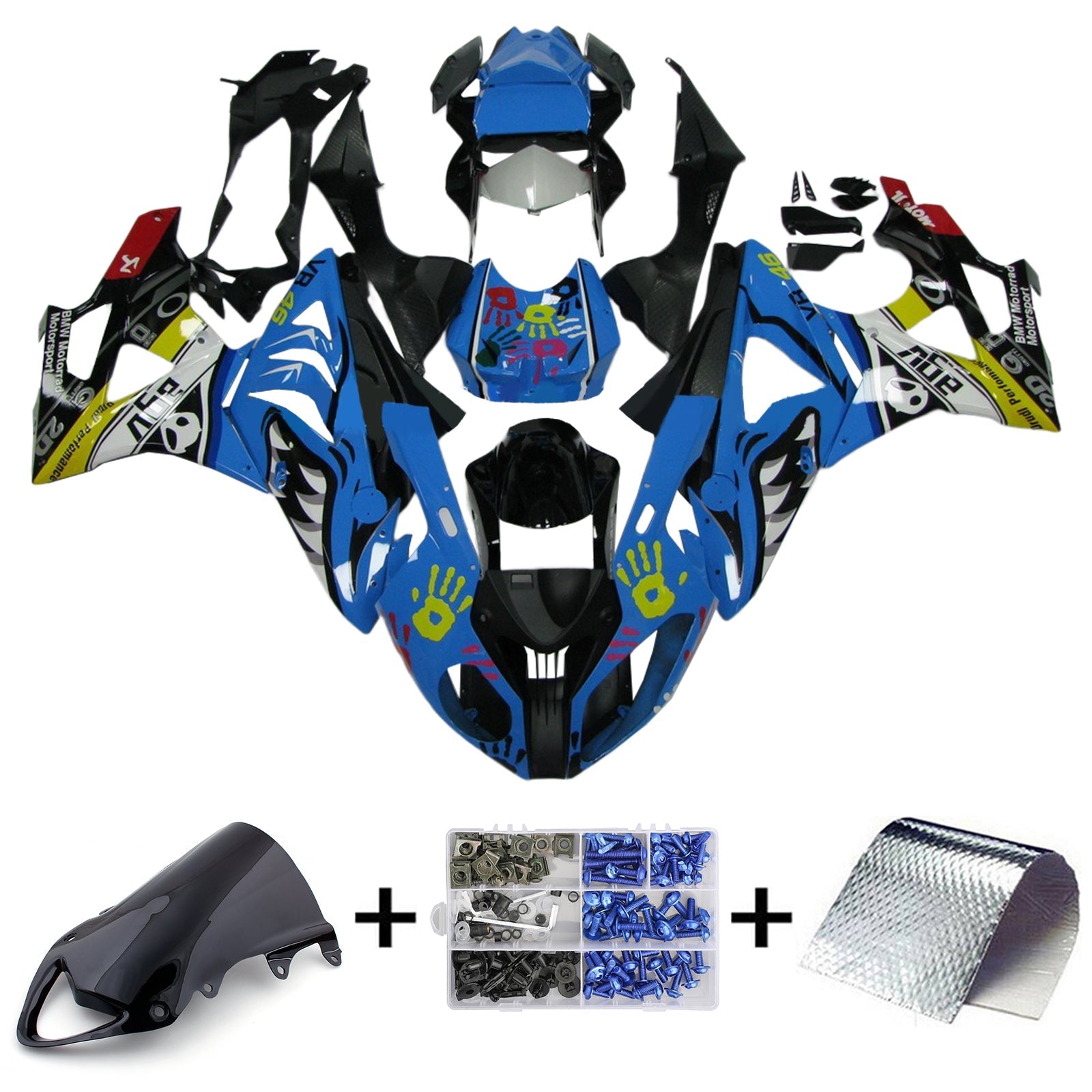 2009-2014 BMW S1000RR Fairing Kit Bodywork Plastic ABS