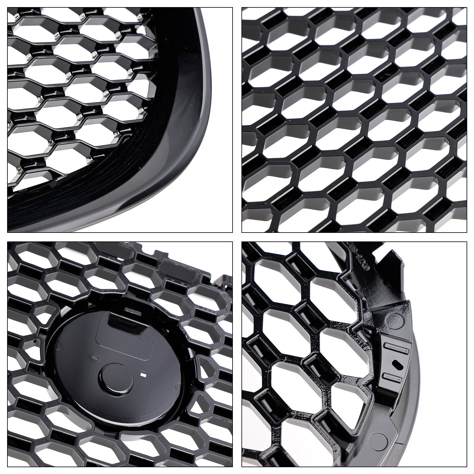 2015-2018 Jaguar XE Pre-Facelift Gloss Black Honeycomb Front Bumper Grille Grill