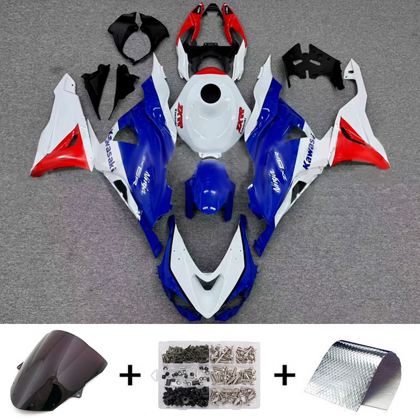 Injection Fairing Kit Bodywork Plastic ABS fit For Kawasaki ZX-6R 2024-2025