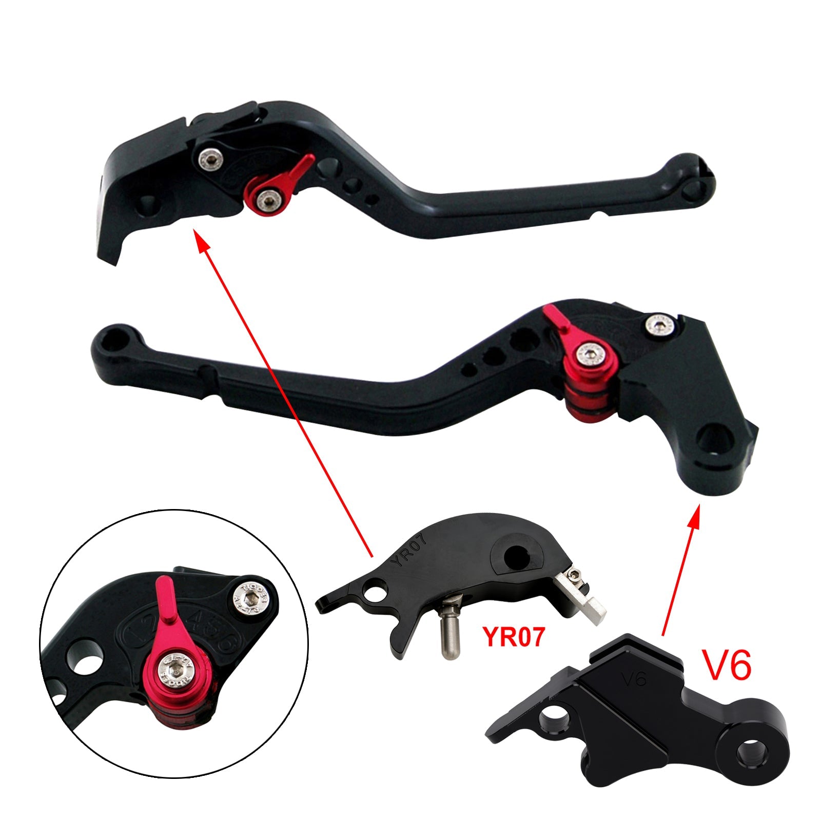 Long Clutch Brake Lever fit for YAMAHA XSR900 XSR900GP MT-09 MT-09SP 2024-2025