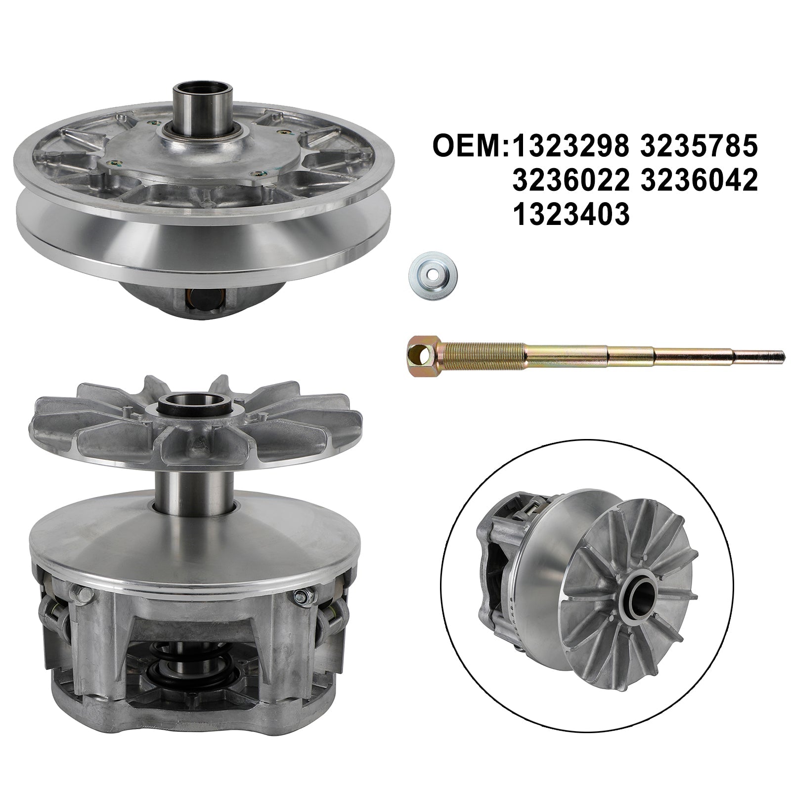 2016-2021 Polaris Rzr General 1000Xp Front&Rear Racing Clutch Variator 1323298 3235785 Generic