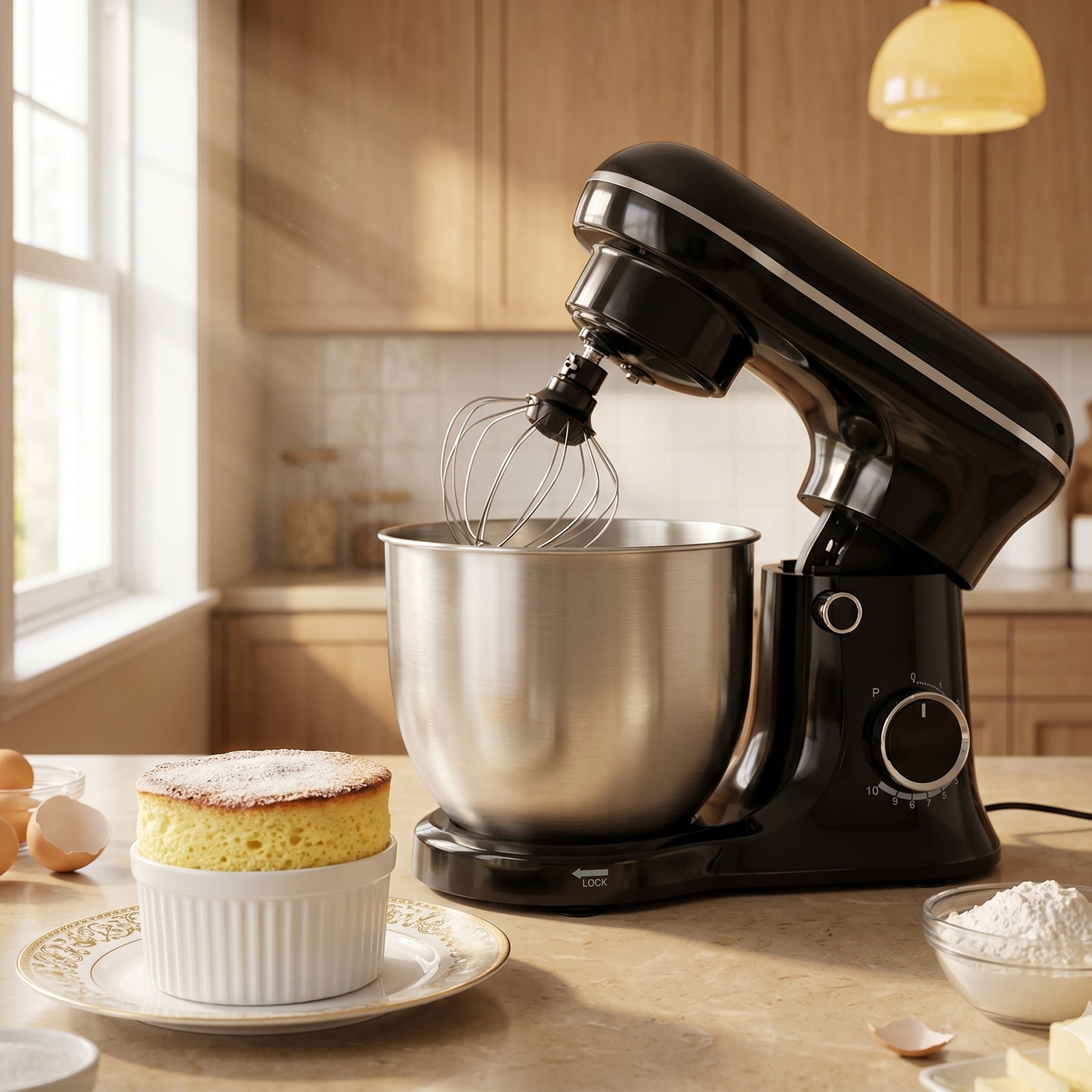 Dough Hook Electric dough mixers are suitable for home use. Balloon Whisk 5.2L Stand Mixer 3-In-1 Kitchen Mixer with Flat Beater
