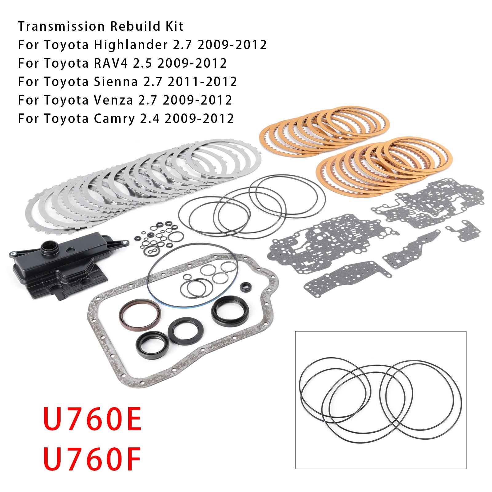 2009-2012 Toyota RAV4 2.5 Transmission Master Rebuild Kit W/ Filter B199820B