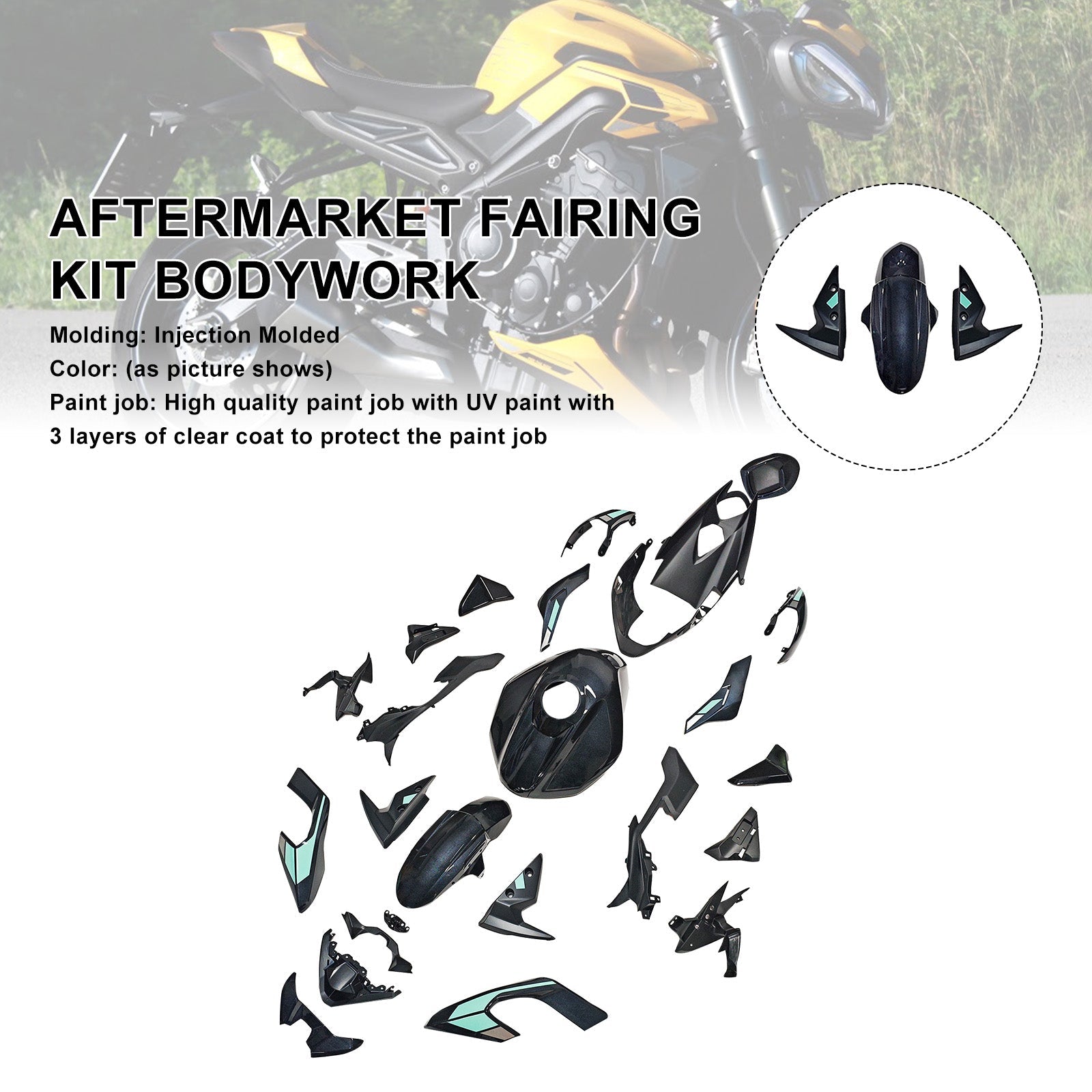 Injection Bodywork Fairing Kit for Street Triple 765 R/RS 2023-2025