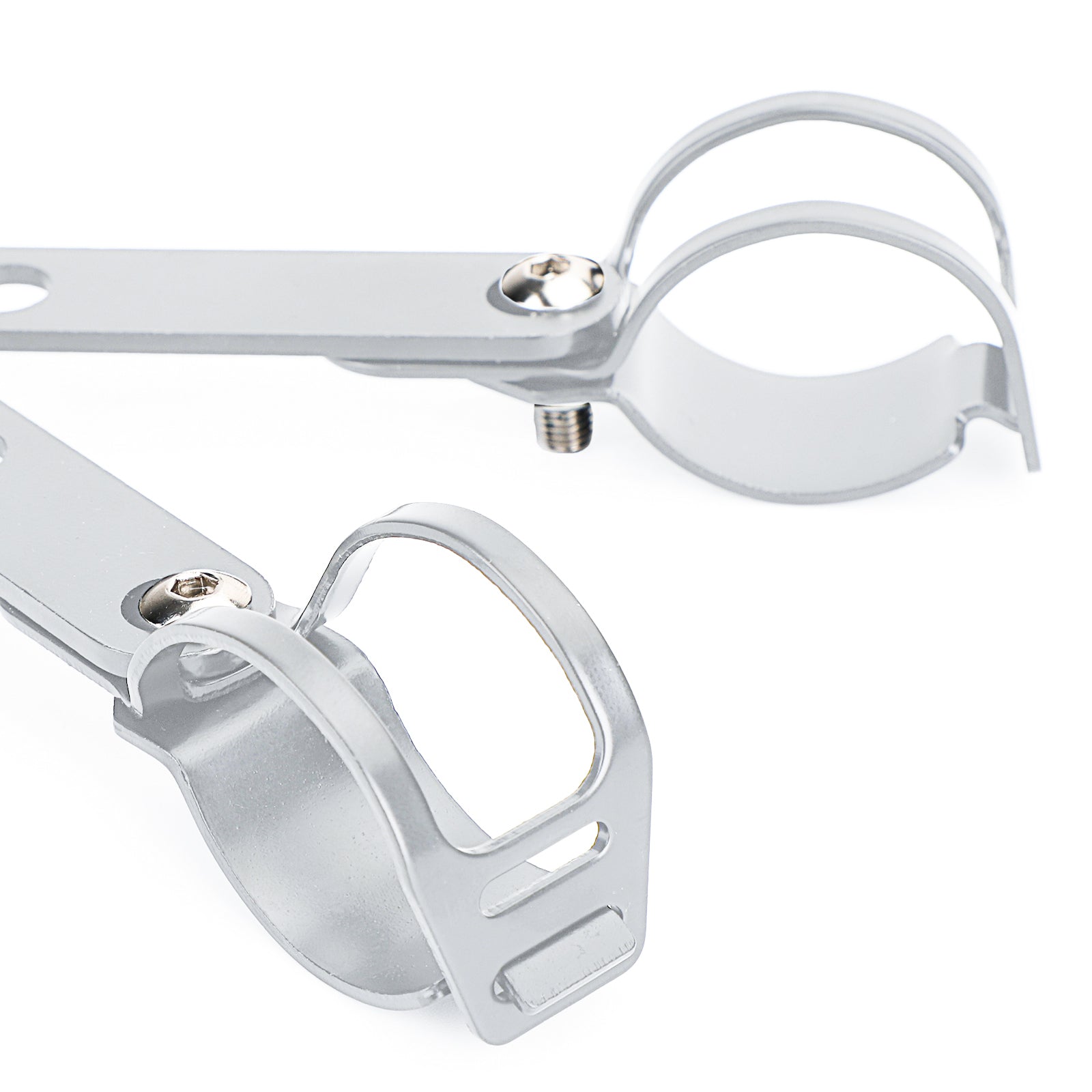 28mm-41mm Fork Chrome Headlight Mount Bracket Motorcycle Headlamp Holder Adapter