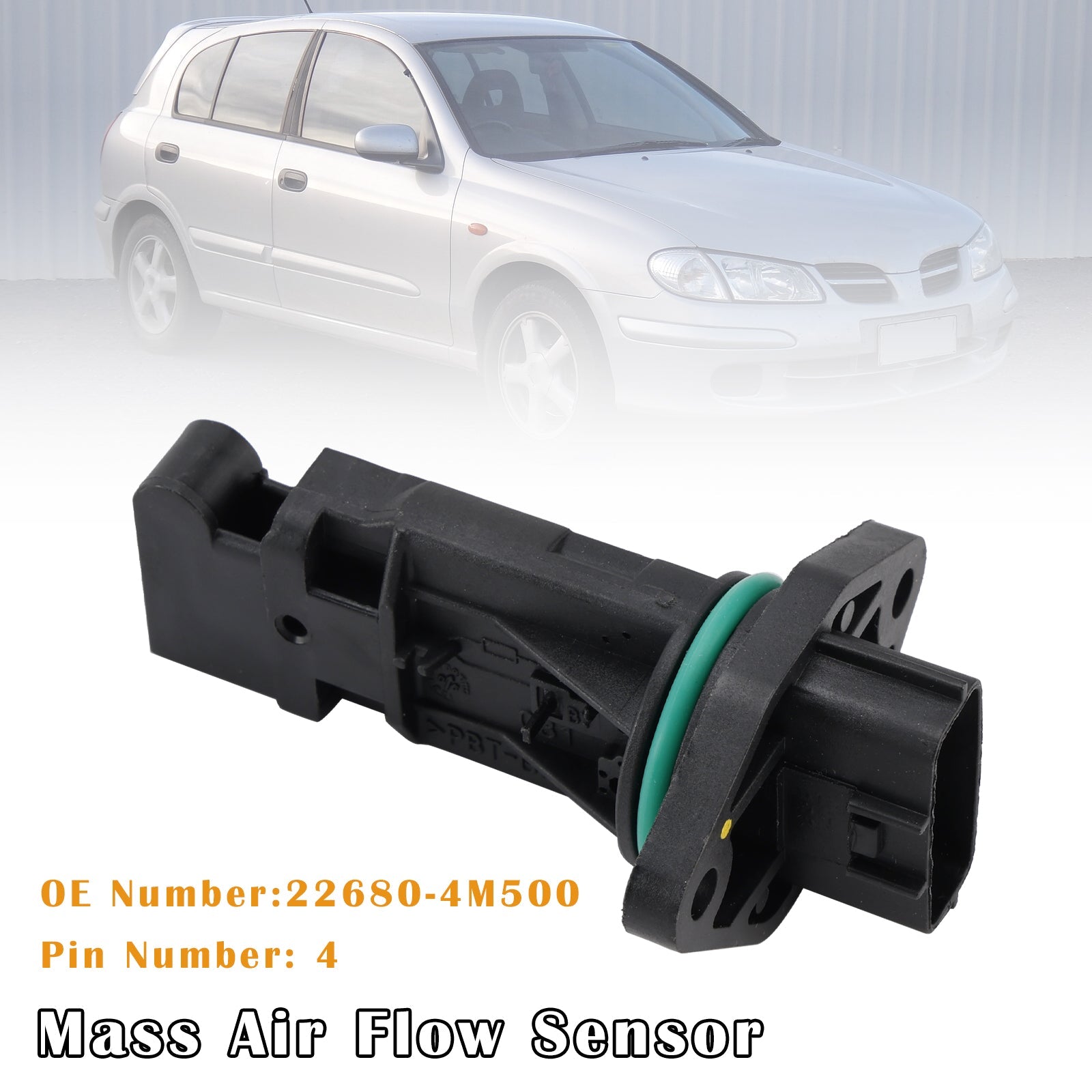Mass Air Flow Sensor 22680-4M500 For Nissan Patrol GU Pulsar N16 2000-2003