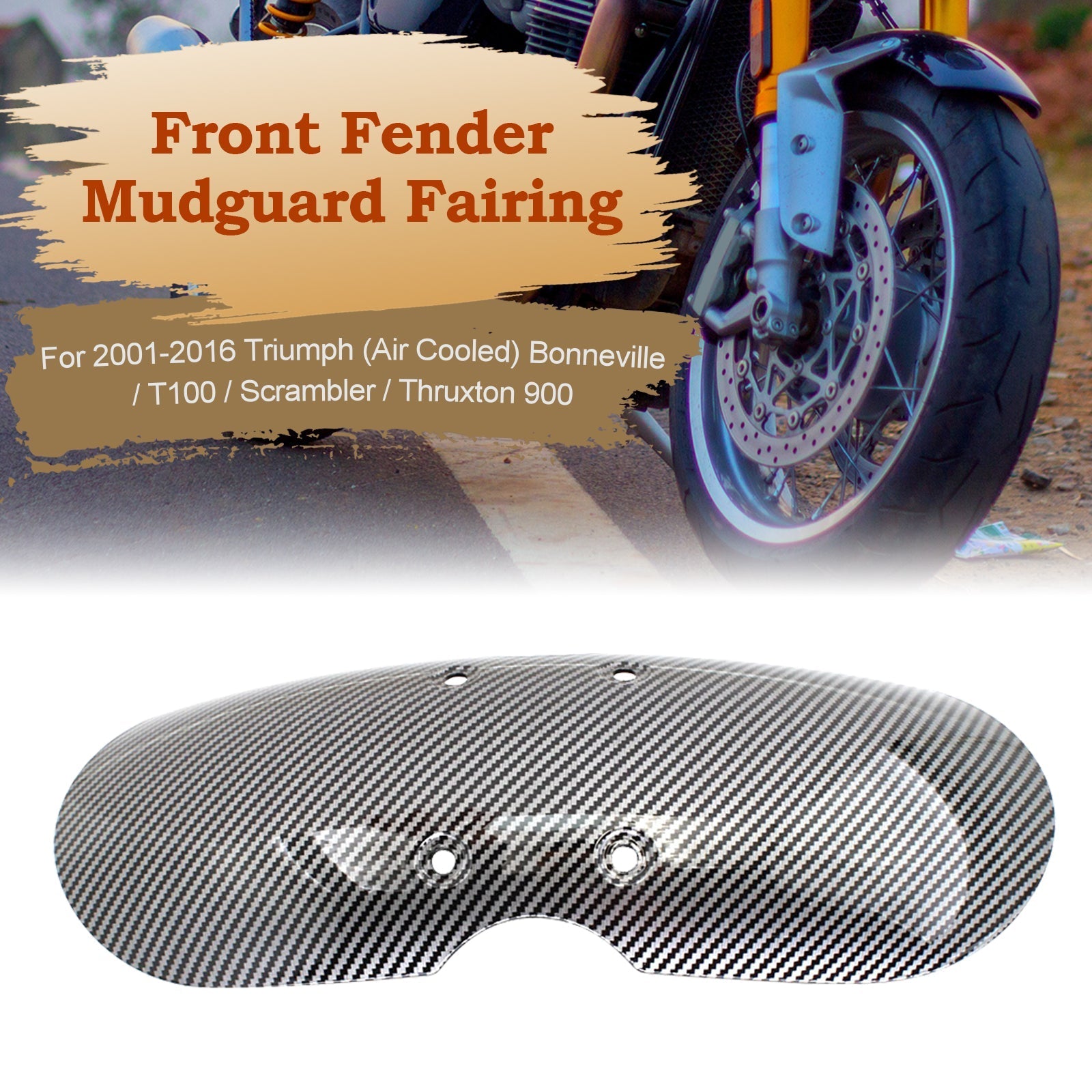 2001-2016 Bonneville T100 Scrambler Thruxton Front Fender Mudguard