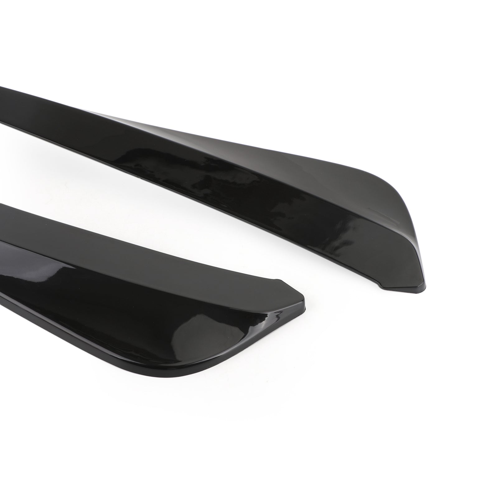 19" Gloss Black Car Rear Bumper Fin Canard Splitter Diffuser Valence Spoiler Lip Generic