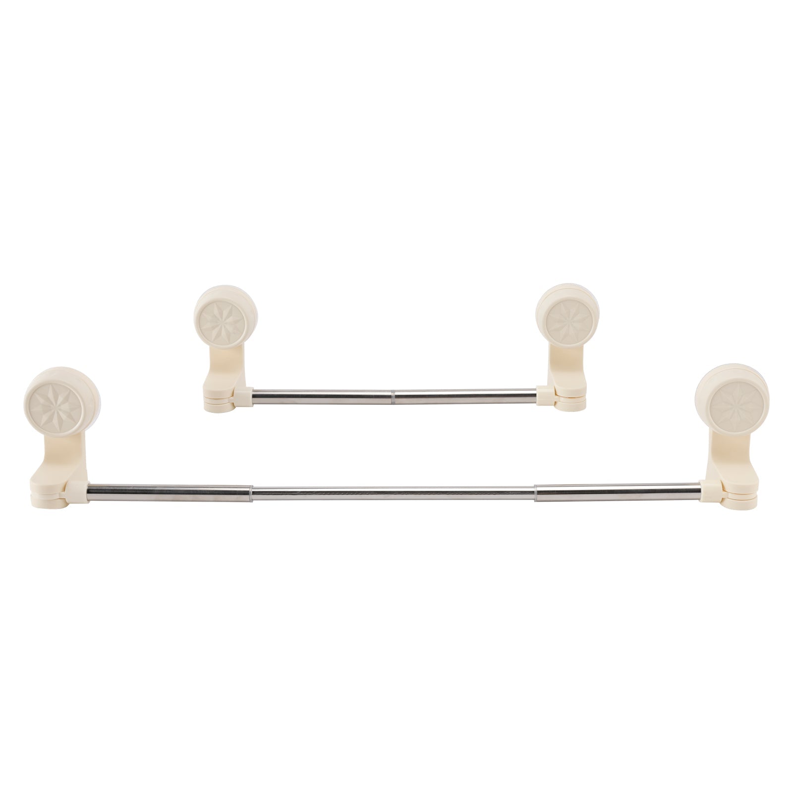 2x RV Shower Corner Storage Bar Adjustable Stainless Steel Rod 11.8-23.6 inches