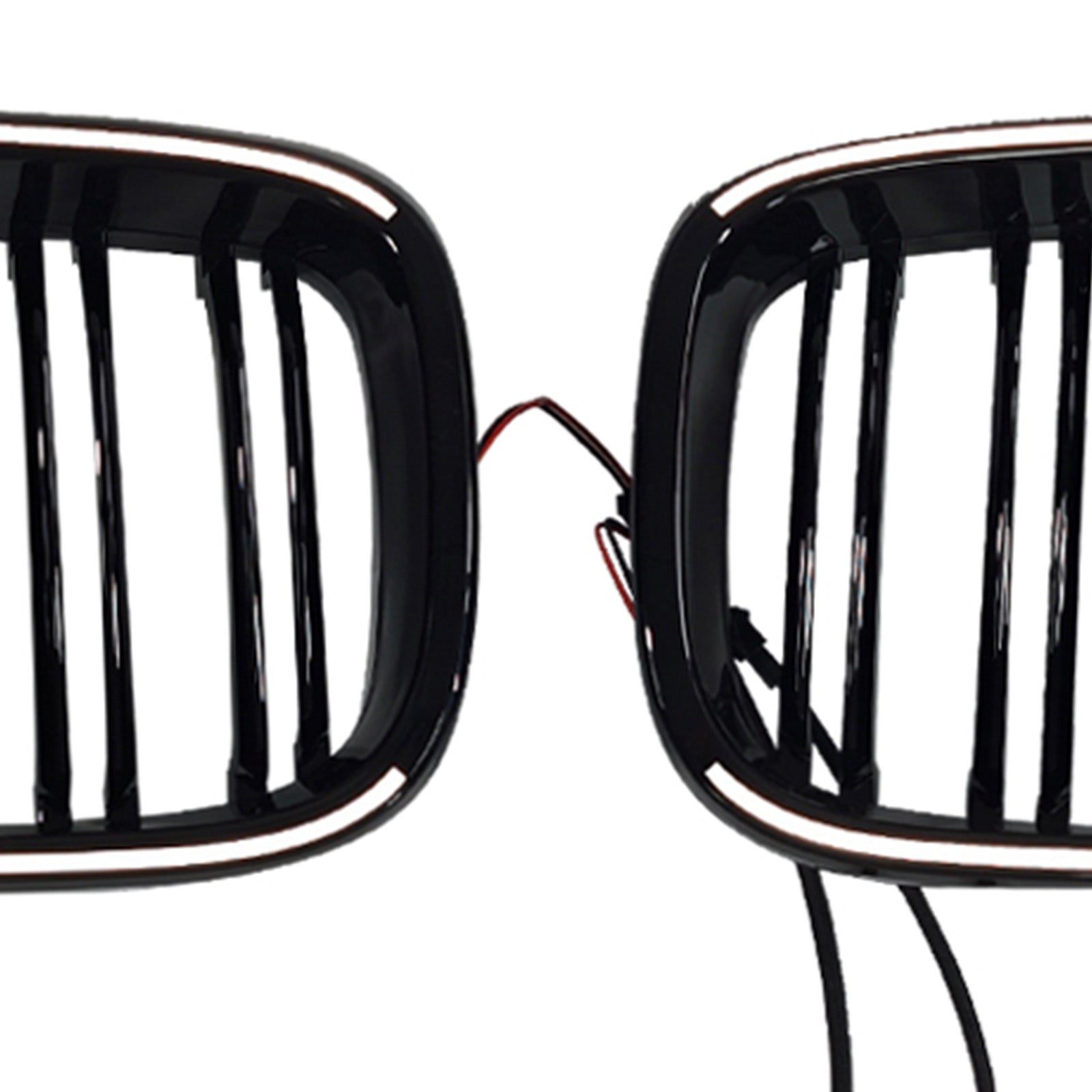 2013-2019 Fit BMW 3 Series F34 GT Dual Slat Front Bumper Grille Gloss Black