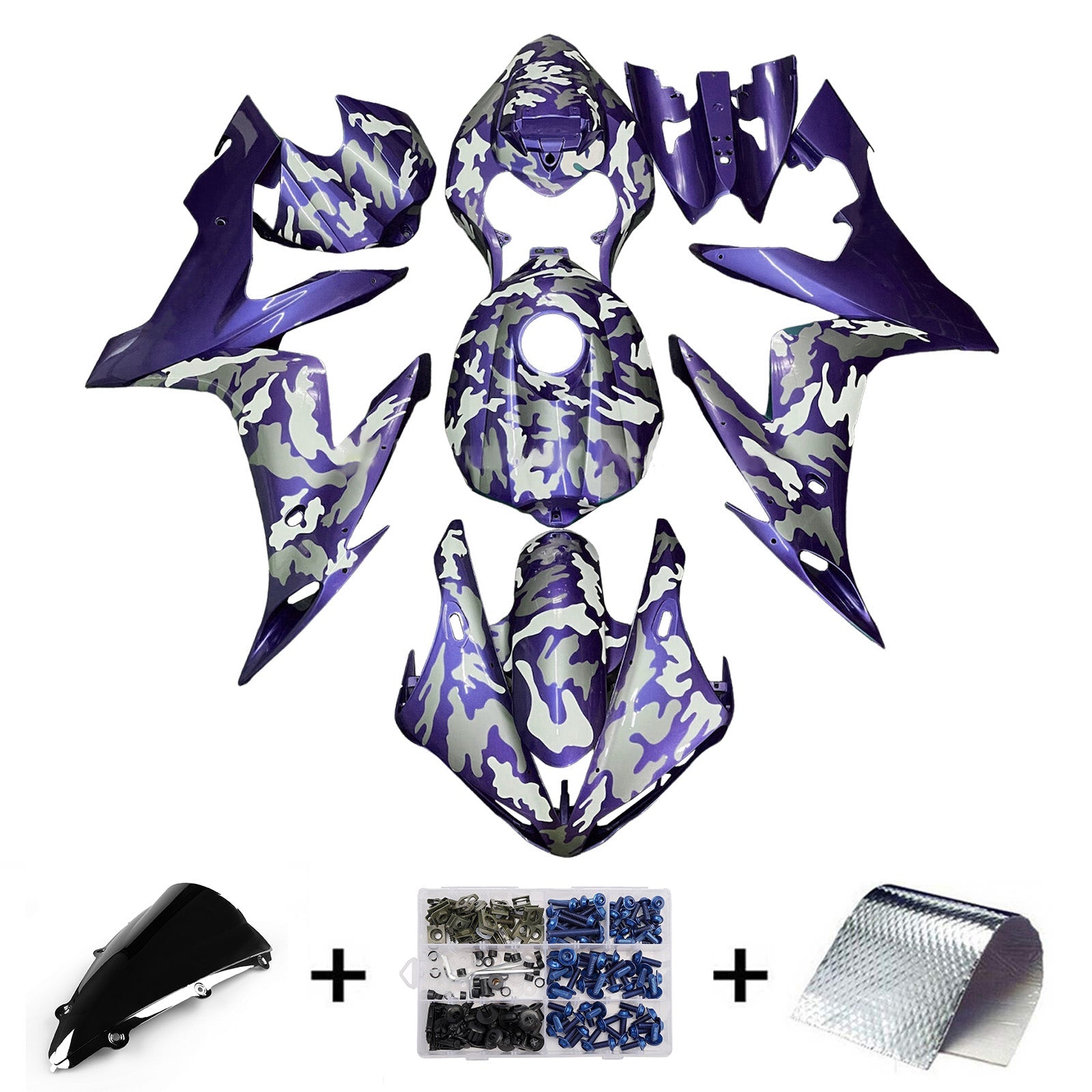 Injection Fairing Kit Bodywork Plastic ABS For Yamaha YZFR1 YZF-R1 2004-2006