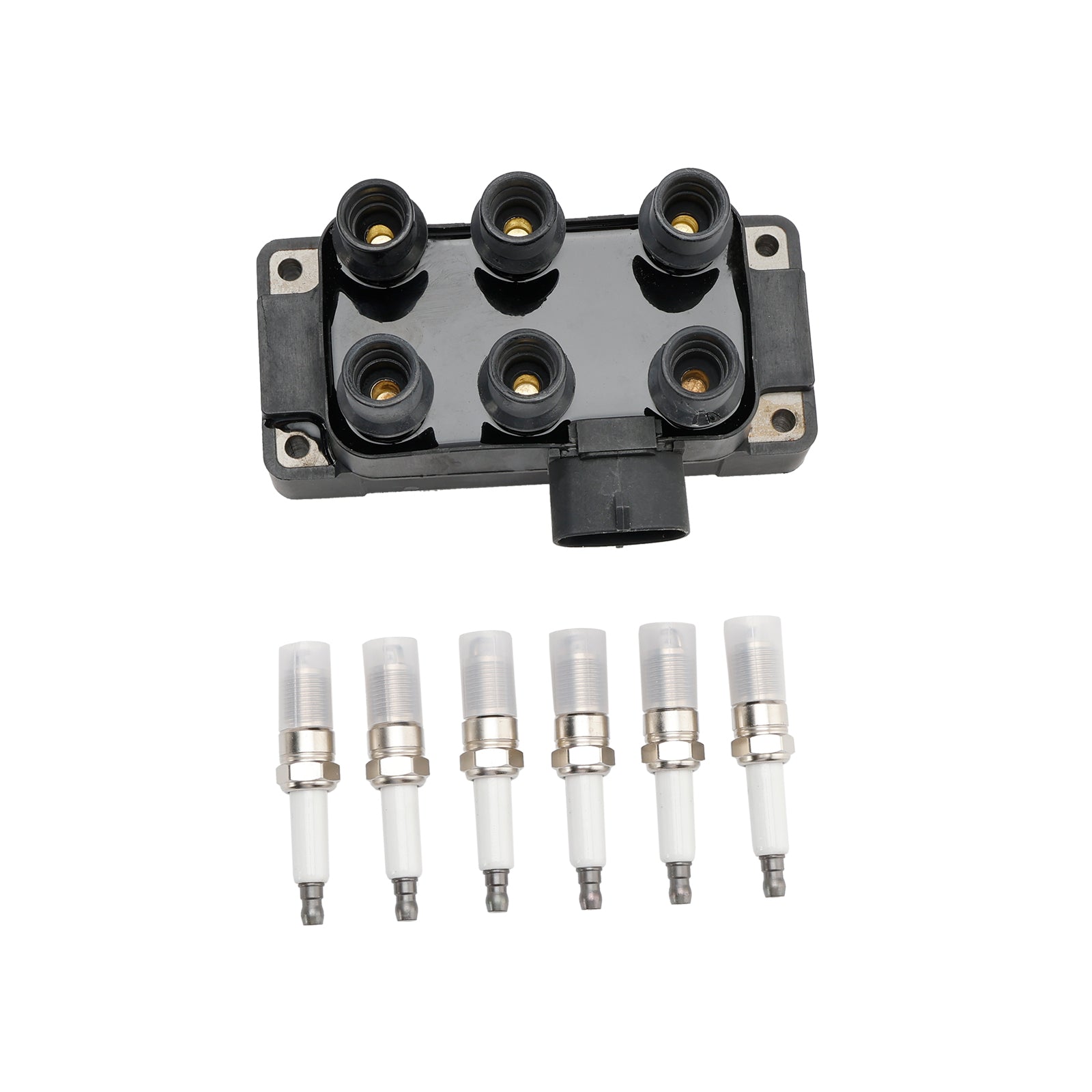 1993-1995 Ford Taurus V6 3.2l Ignition Coil+6 Spark plug+6 Wire FD480 DG452 90TF12029A