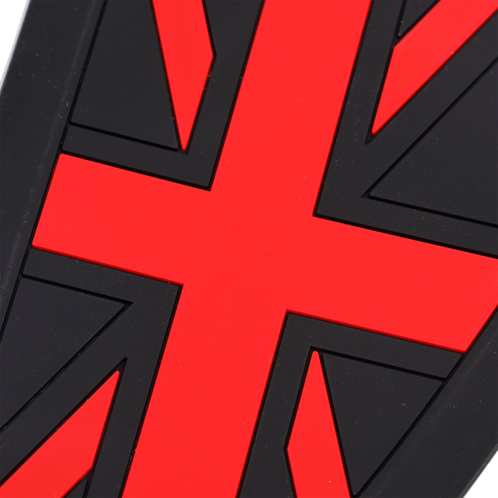 Gas Tank Knee Pads - Union Jack - Red - Retro Cafe Racer Tank Pads Protectors