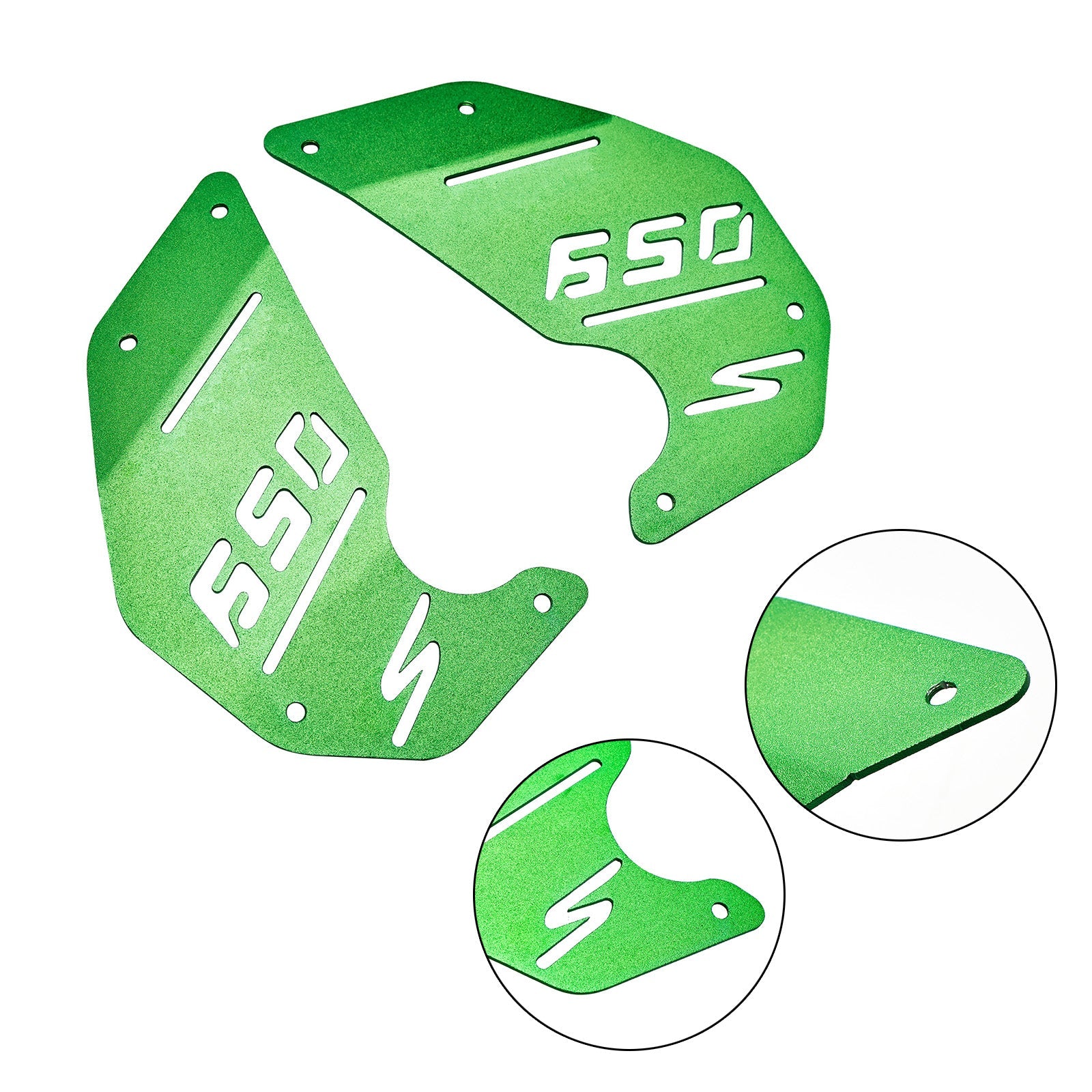 Engine Cover Plate Side Panel Green For Kawasaki Vulcan S En650 Vn650 15-22 Cafe