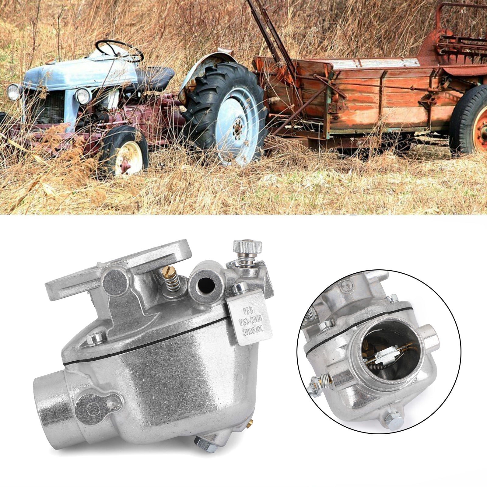 Carburetor For Ford Tractor 2N 8N 9N TSX33 8N9510C-HD New For Marvel Schebler