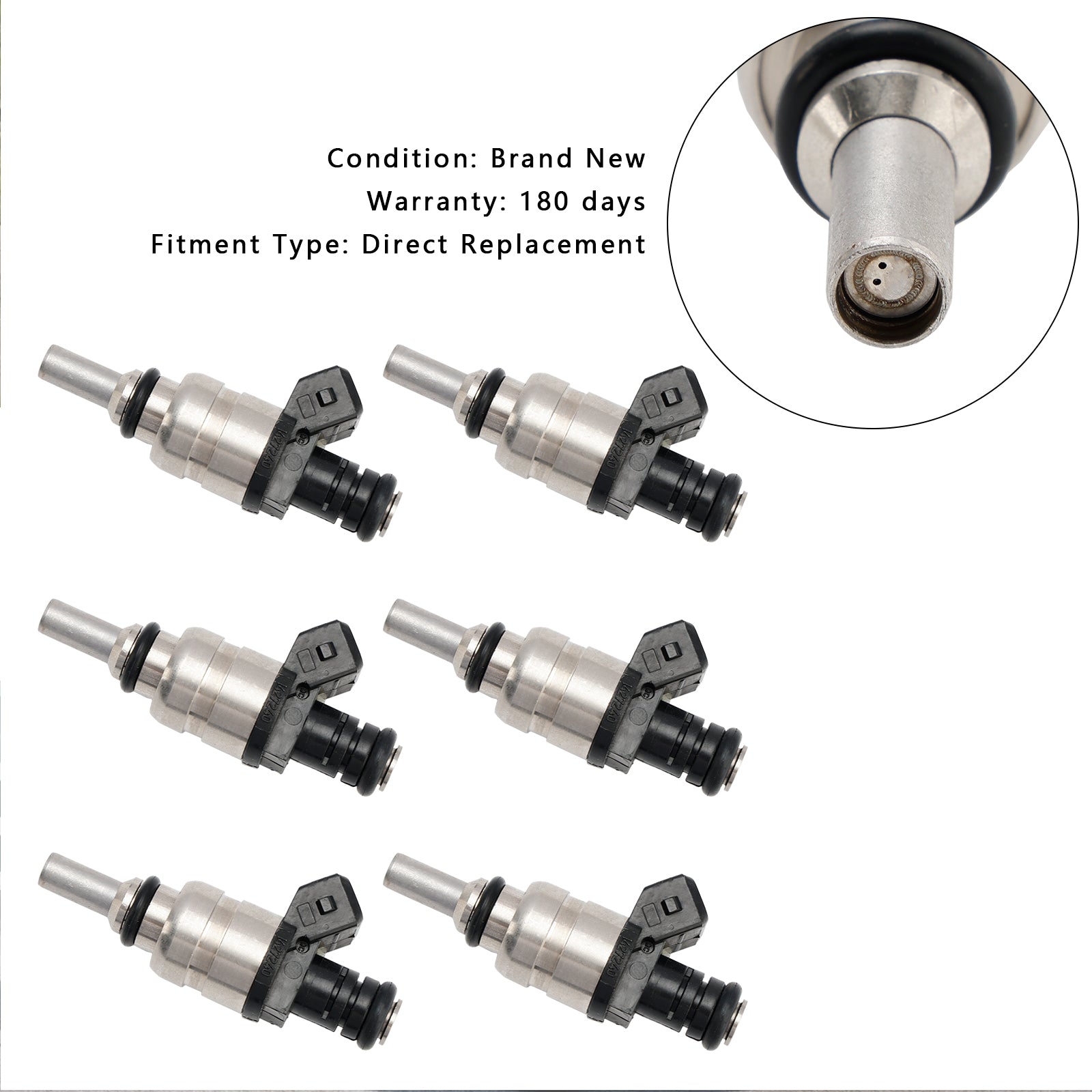 2000 BMW 323Ci 2.5L 6PCS Fuel Injector 13537546244 1427240 7546244