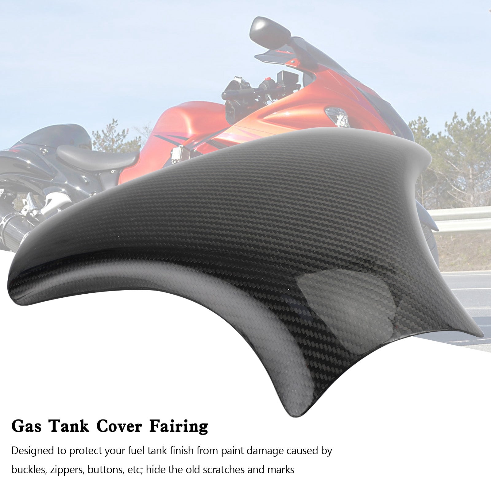 1999-2007 Suzuki Hayabusa GSX1300R Carbon Gas Tank Cover Fairing Protector