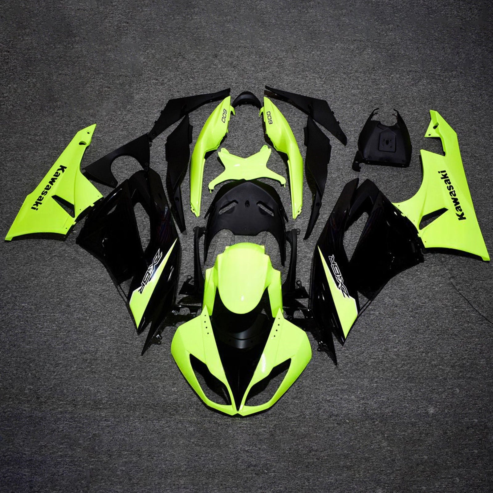 Injection Fairing Kit Bodywork Plastic ABS fit For Kawasaki ZX6R 636 2009-2012