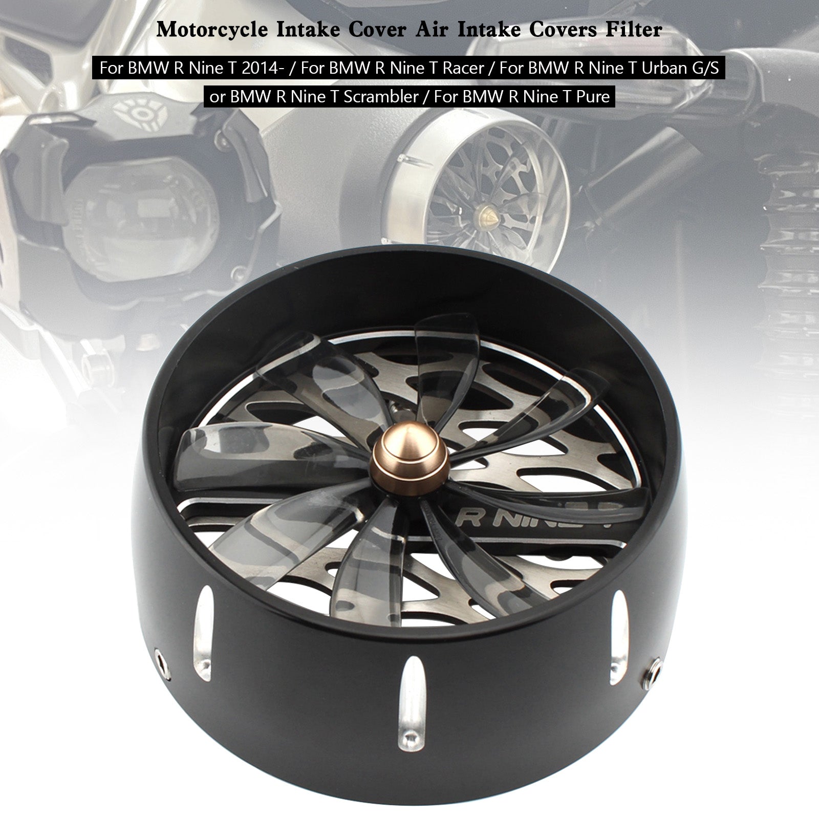 BMW R Nine T R Nine T R9T Intake Cover Air Intake Covers Filter