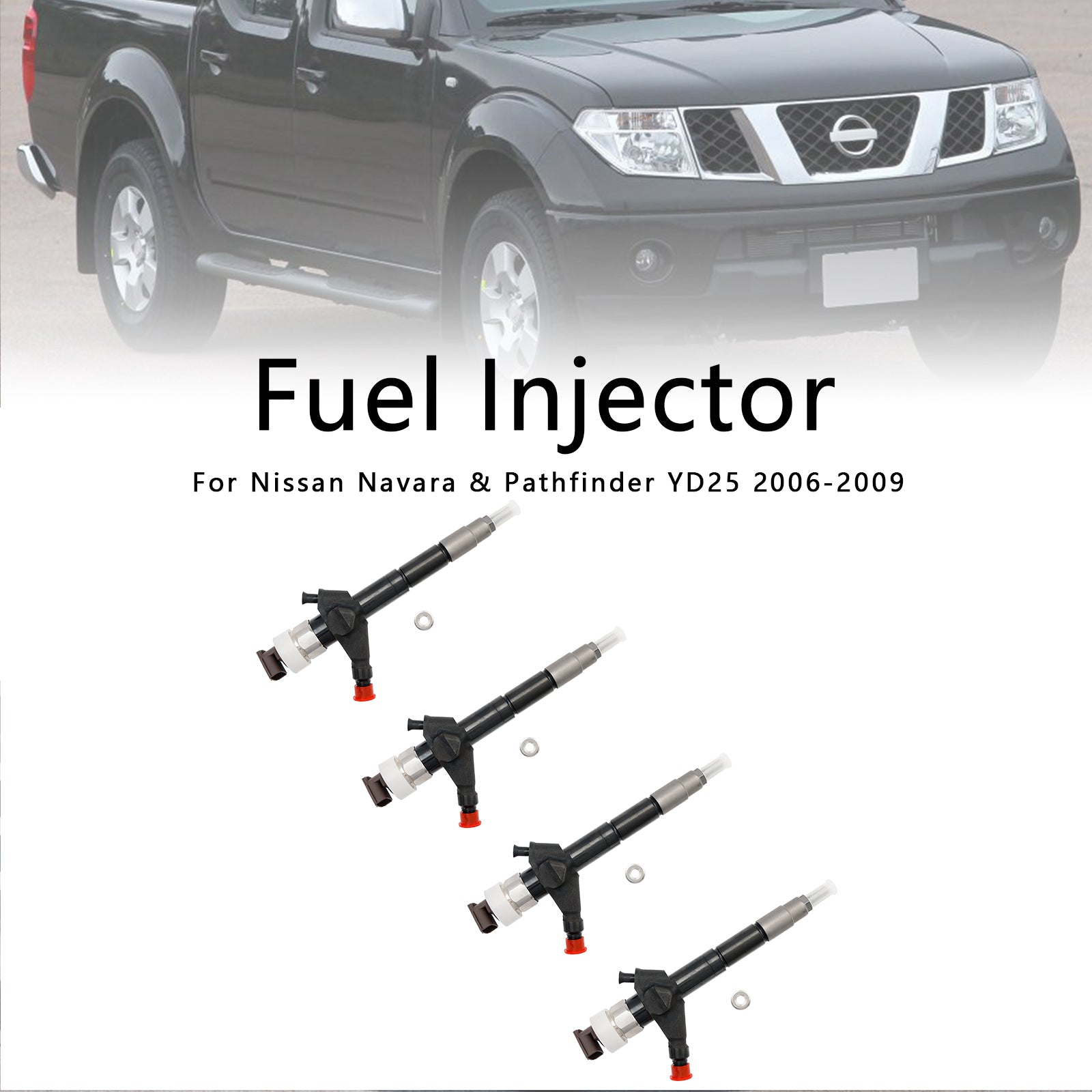 Nissan Navara 2.5 dCi 4PCS Fuel Injector 16600-EB70A 095000-6250