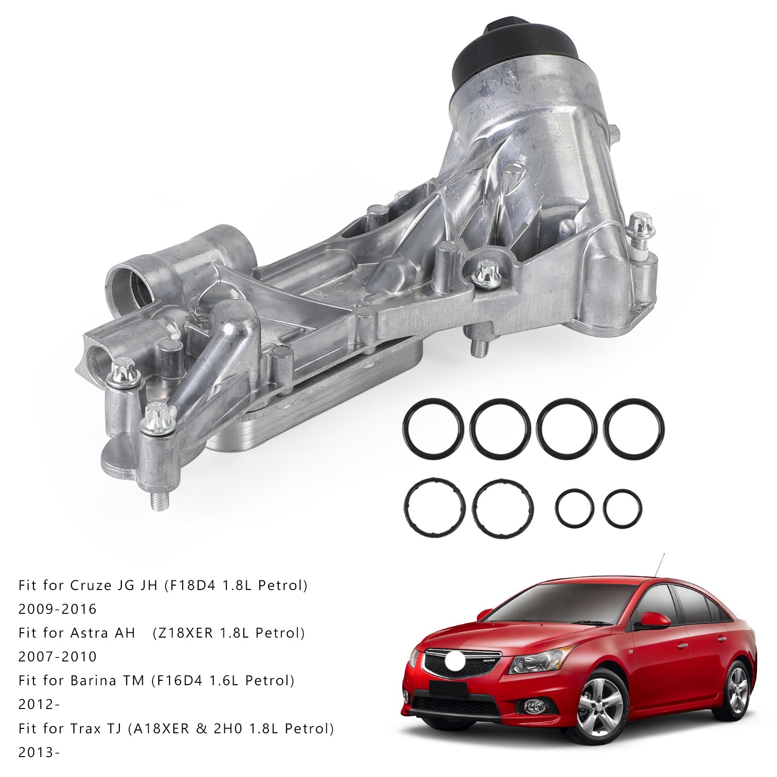 2009-2016 Cruze JG JH (F18D4 1.8L Petrol) Oil Cooler Assembly w/Filter 25199751 93186324