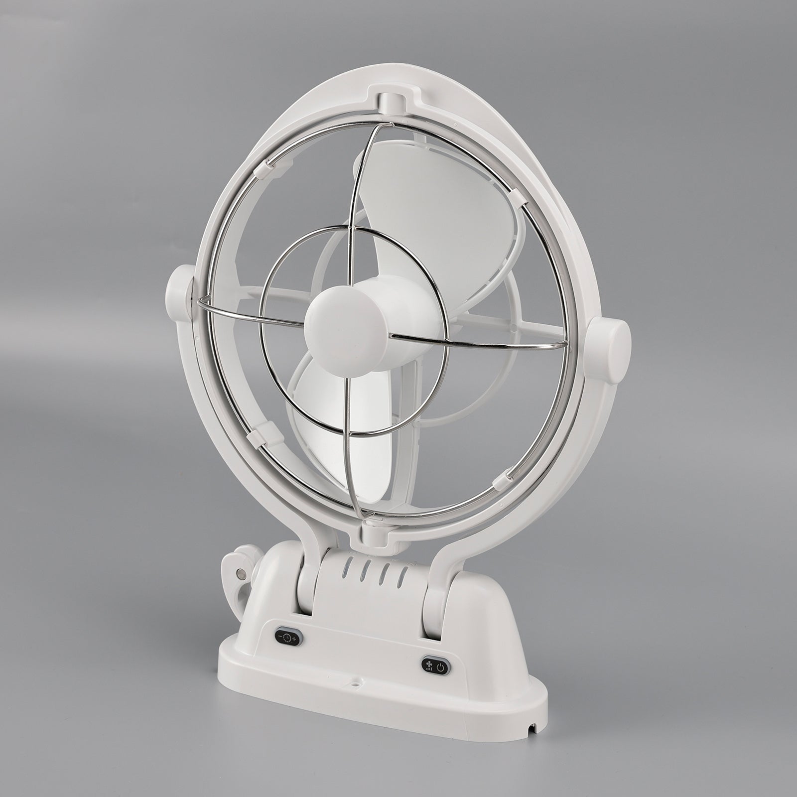 12V/24V Auto-Sensing Low-Power Draw Fan For Boats and RV White