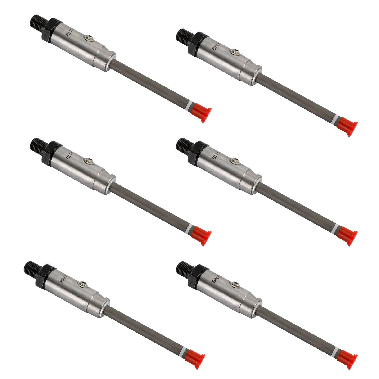 6Pcs 8N-7005 Fuel Injector Pencil Nozzle For Caterpillar CAT 3304 3306B Engine
