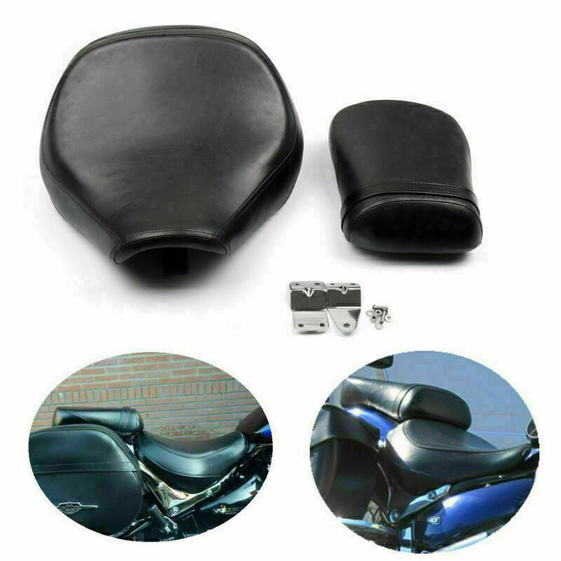 Set Rear Seat Black C50 Fits Cushion 2004-2013 Boulevard Front Suzuki VL800 2001-2004