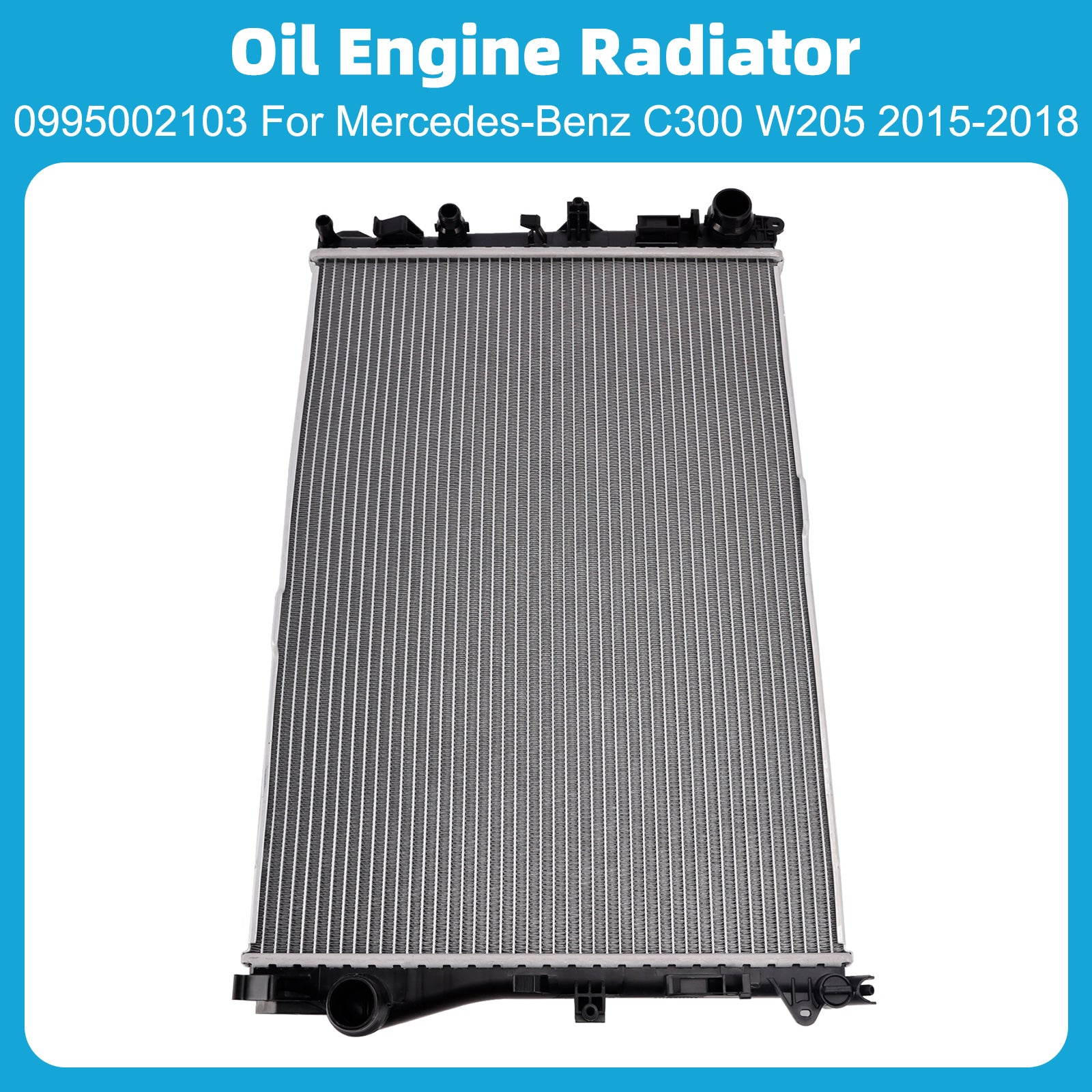 2015 For Mercedes-Benz C400 W205 V6 3.0L Oil Engine Radiator 0995002103