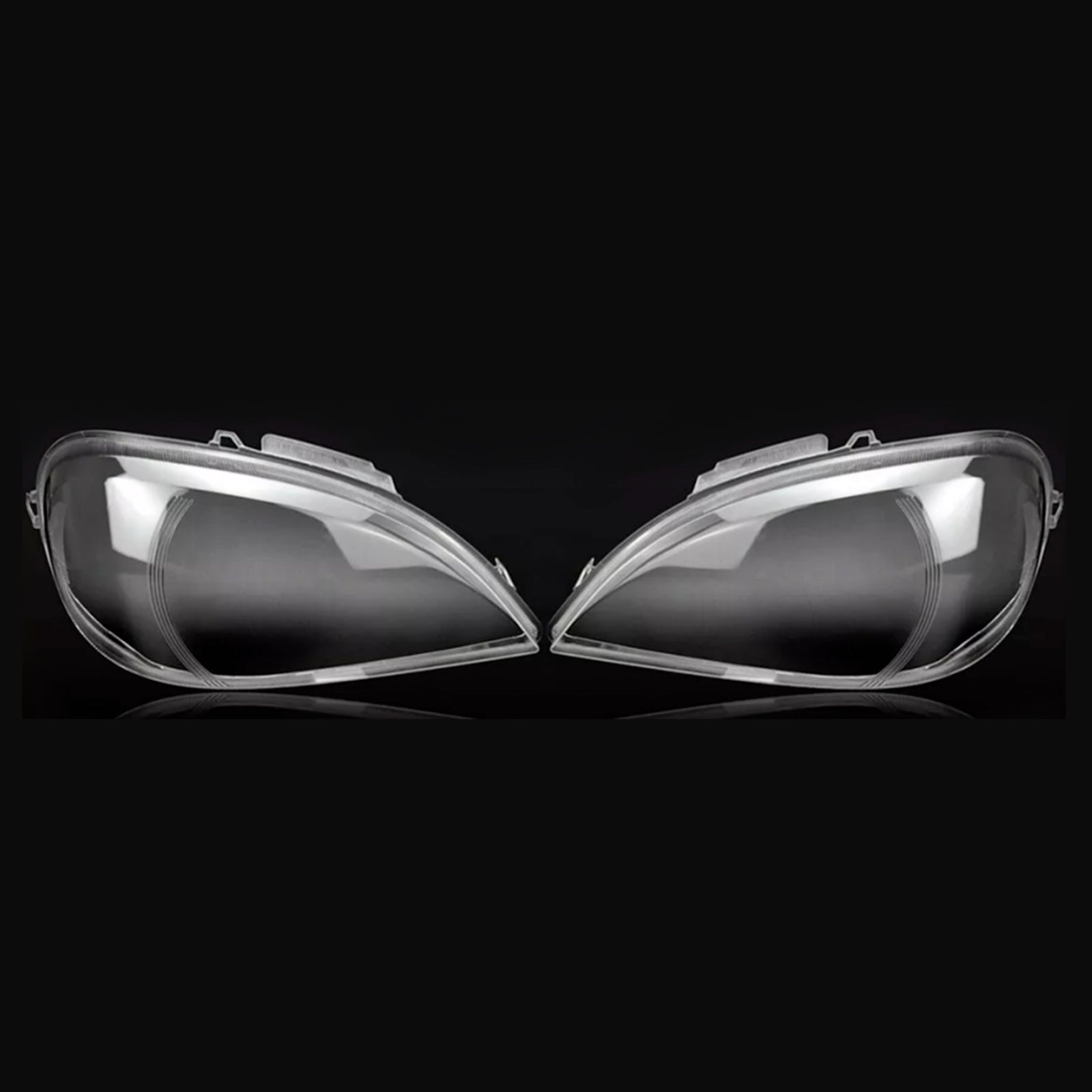 2002-2005 Mercedes Benz ML-Class W163 2PCS Front Headlight Glass Clear