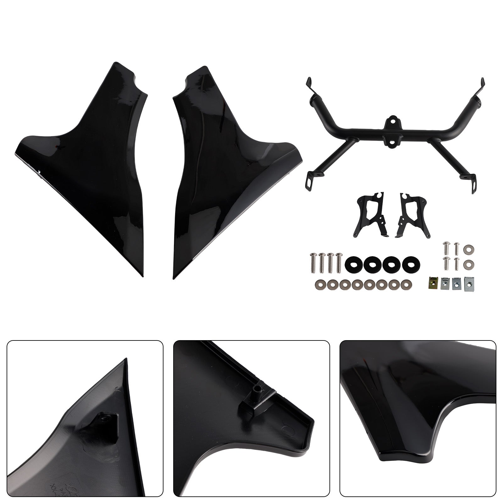 2023-later FLTRXSE and 2024 FLTRX and FLTRXSTSE models Side Panel Brackets Support Spoiler