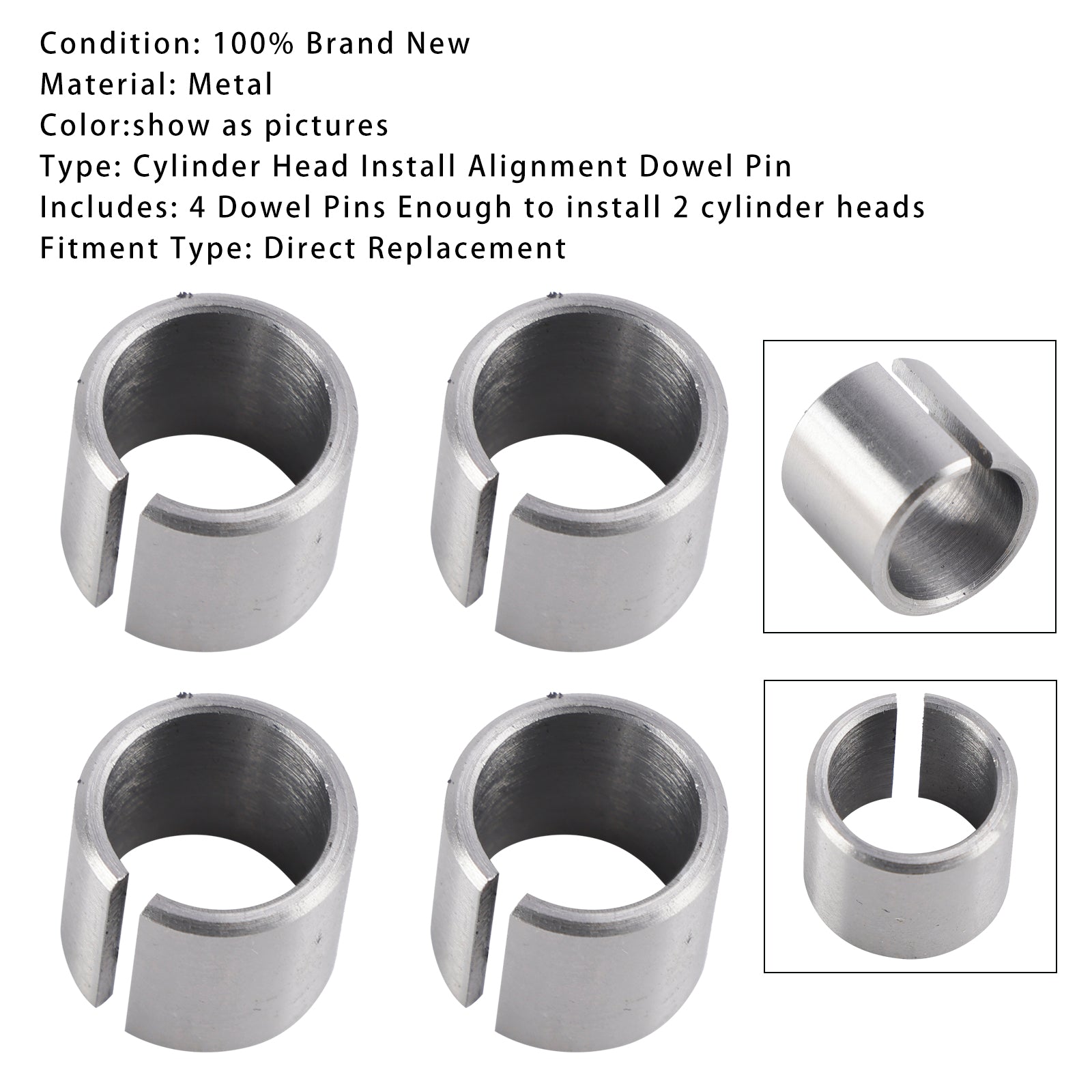 4pc LS Cylinder Head Install Alignment Dowel Pin Steel LT Gen 3 Gen 4 Gen 5 LSX