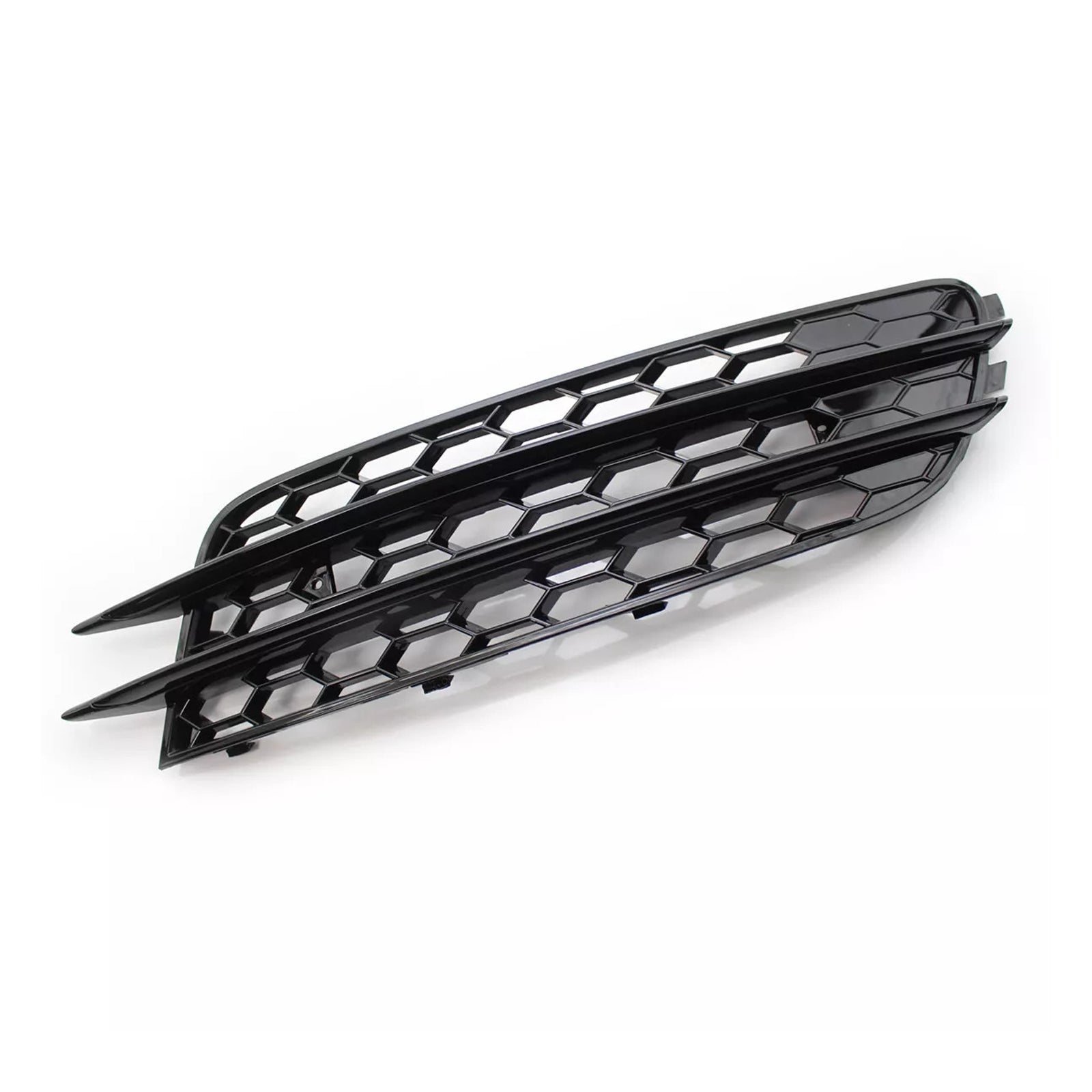 2012-2015 Audi A4 C7 Front Bumper Honeycomb Fog Grille Cover Black
