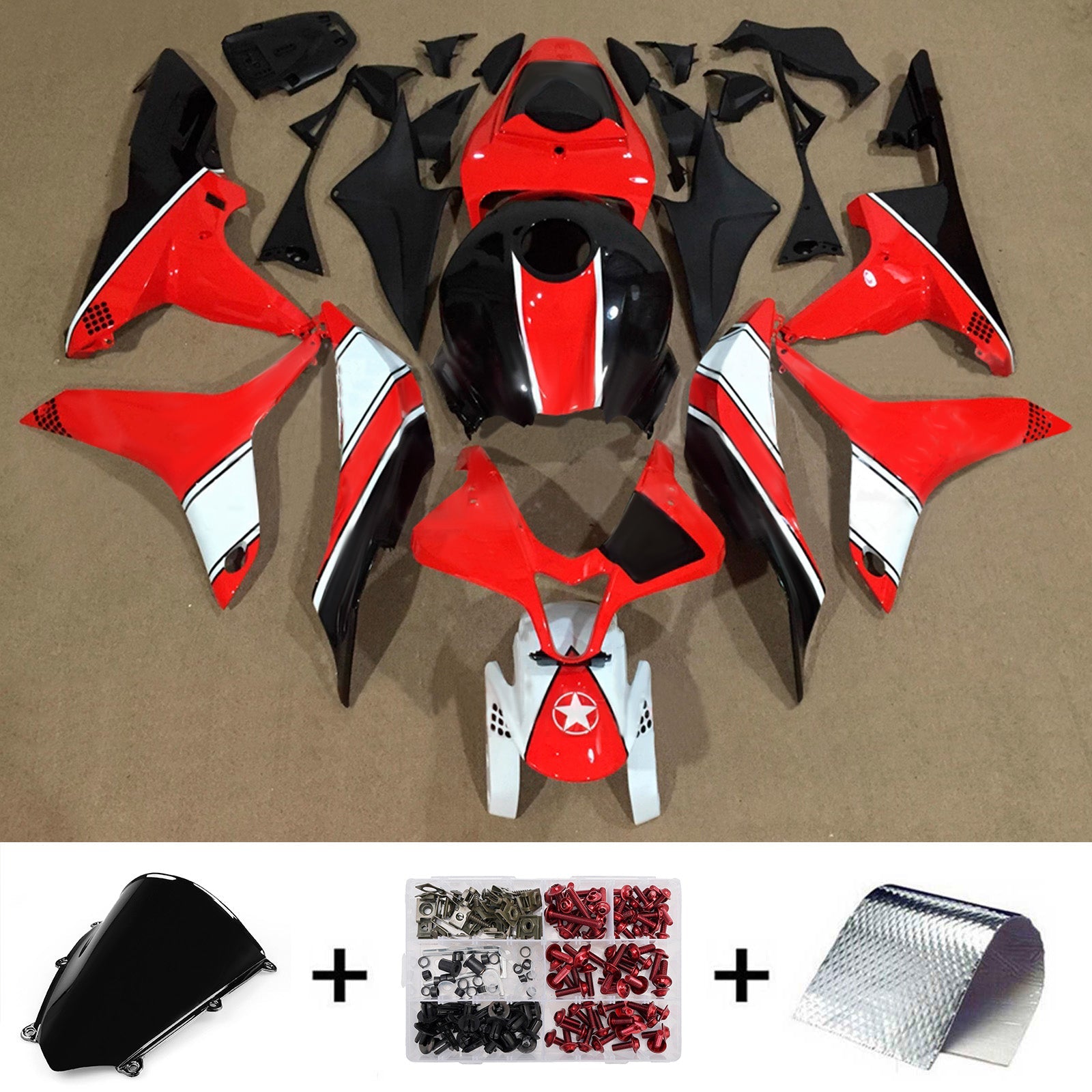 Injection Fairing Kit Bodywork Plastic ABS For Honda CBR600RR 2007-2008 F5