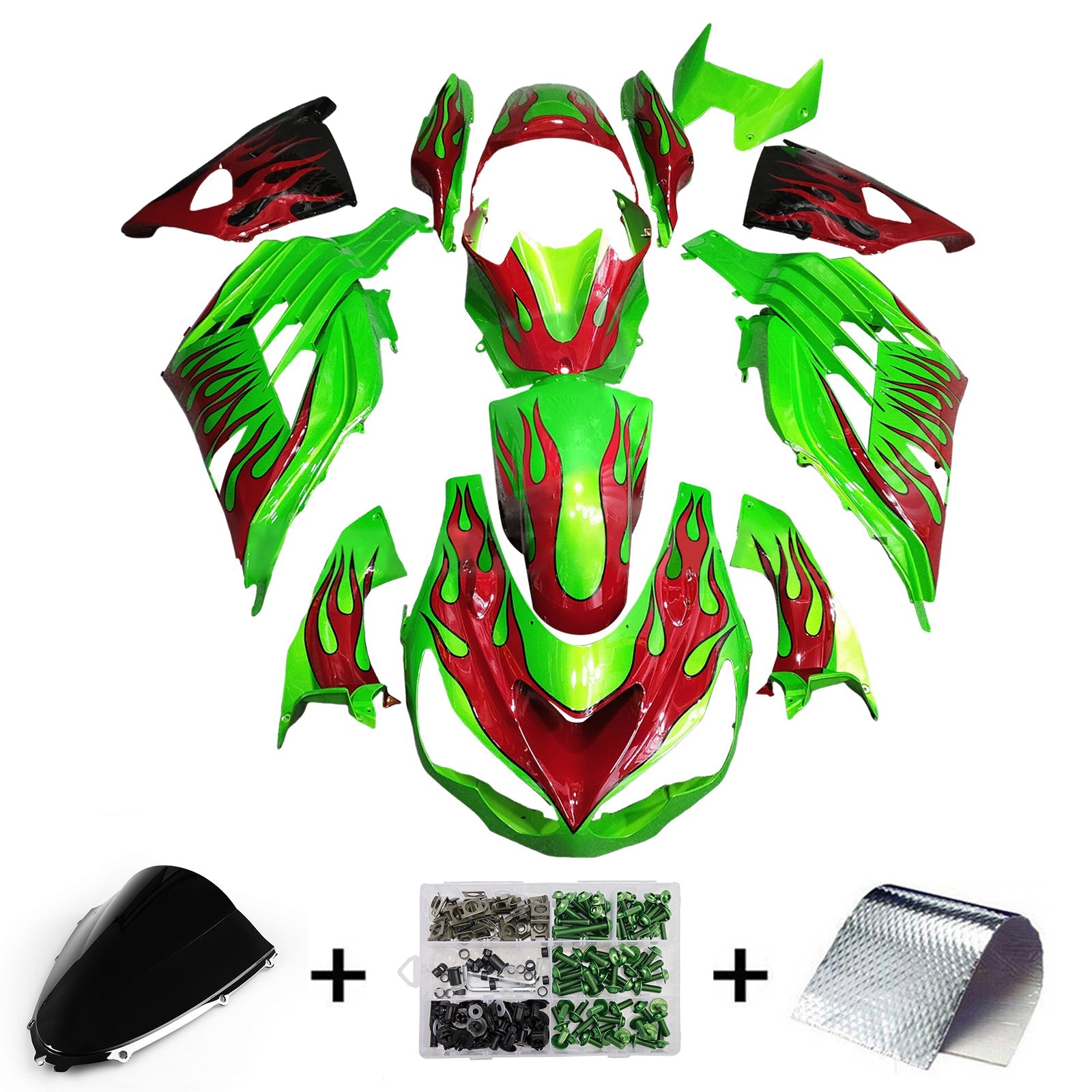 Injection Fairing Kit Bodywork fit For Kawasaki ZX14R ZZR1400 2012-2026
