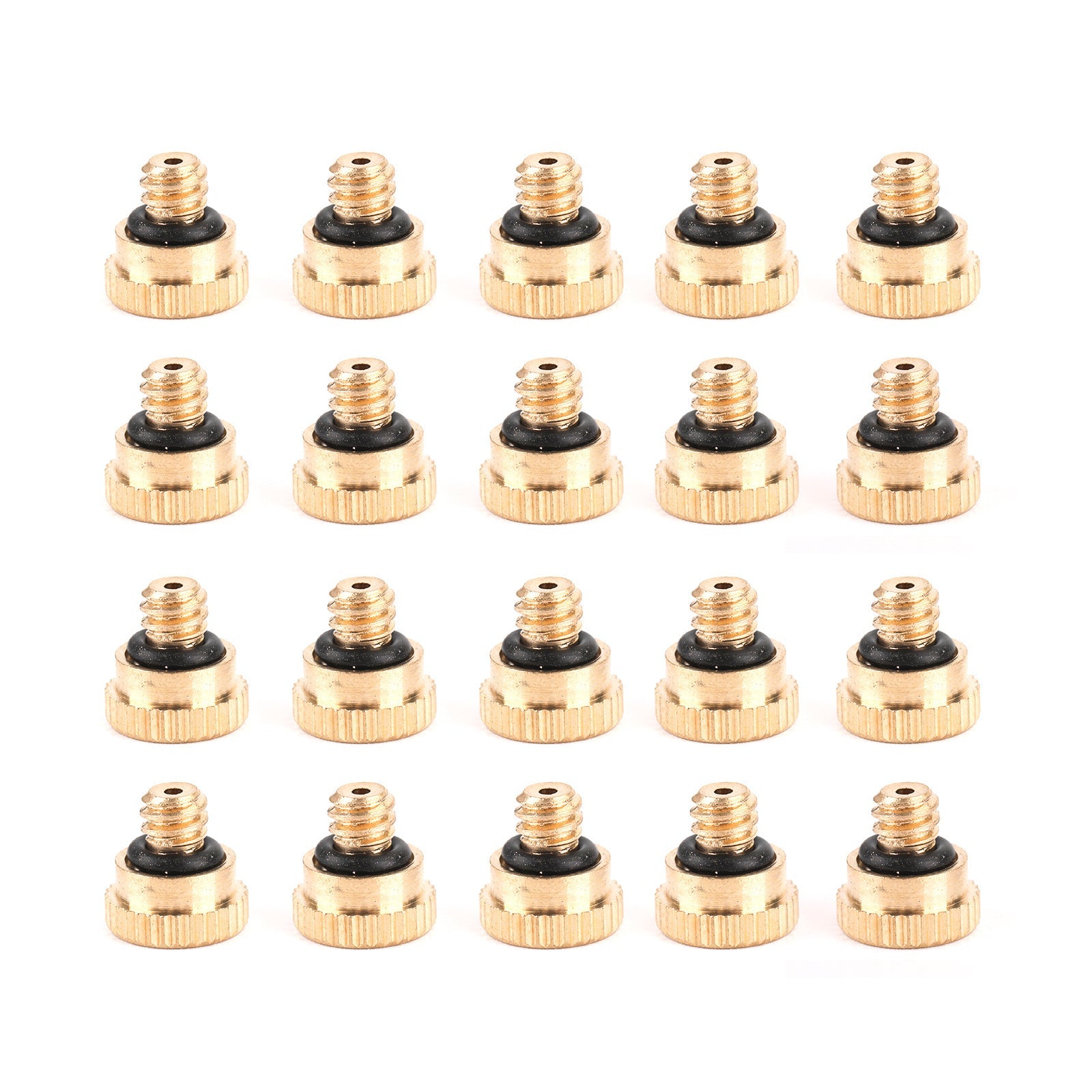 10X/20X/50X Brass Misting Nozzles Water Mister Sprinkle For Cooling System 0.024" 10/24 UNC