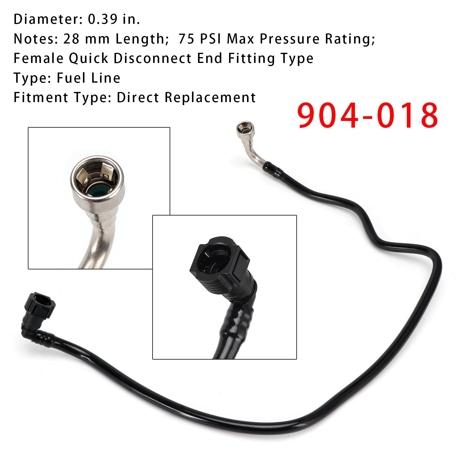 Fuel Line Gas Rear 904-018 For Chevy Silverado 1500 Truck GMC