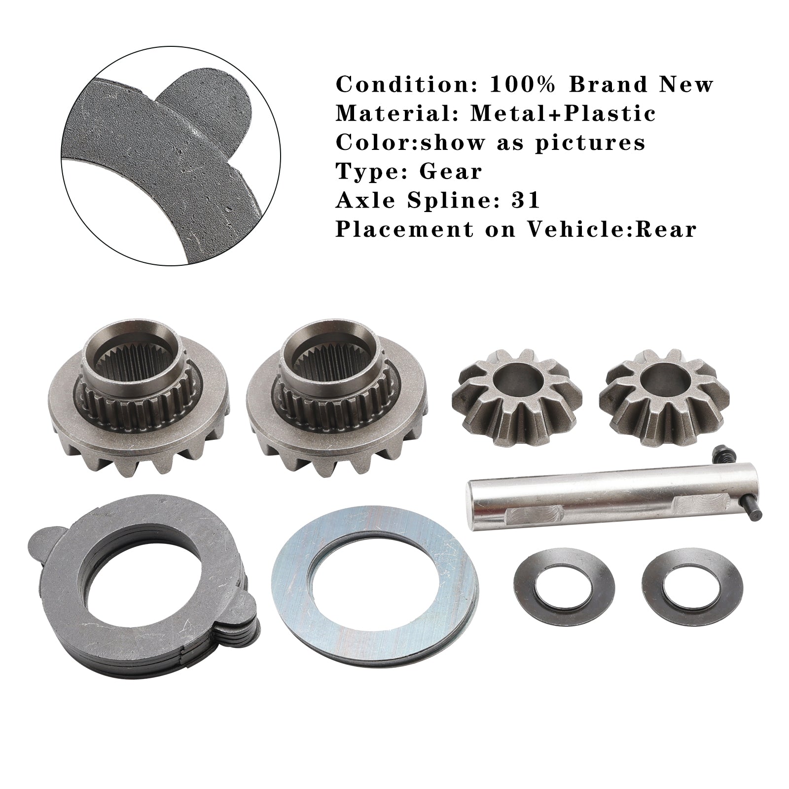 1983-1998 Ford E-250 Econoline 8.8" Traclok Posi Clutch Pack Kit Lsd Spider Gears ZIKF8.8-T/L-31