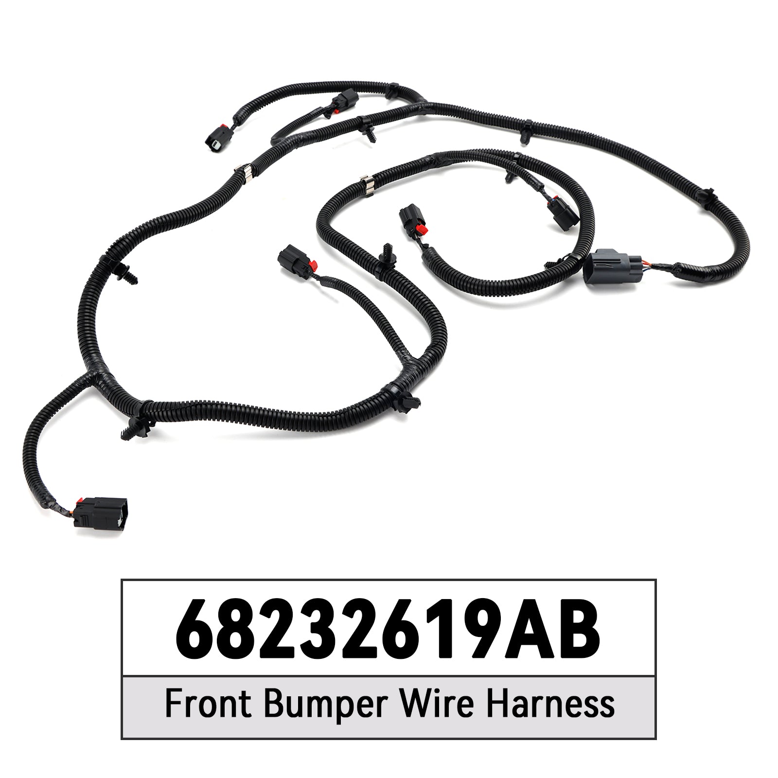 Front Bumper Wire Harness with Park Sensors for Ram 1500 2014-2024 68232619AB