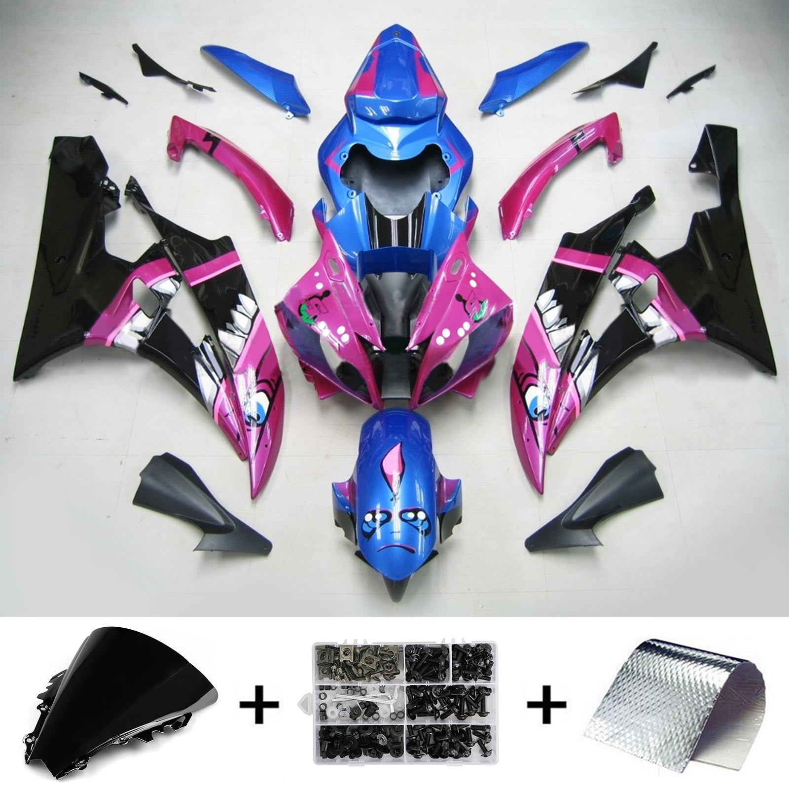 2006-2007 Yamaha YZF 600 R6 Fairing Kit Generic