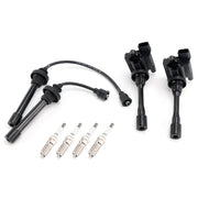 1999-2003 For Mitsubishi Galant 2.4L L4 2x Ignition Coil+2x Wires+4x Plugs UF295 AA-3554-02