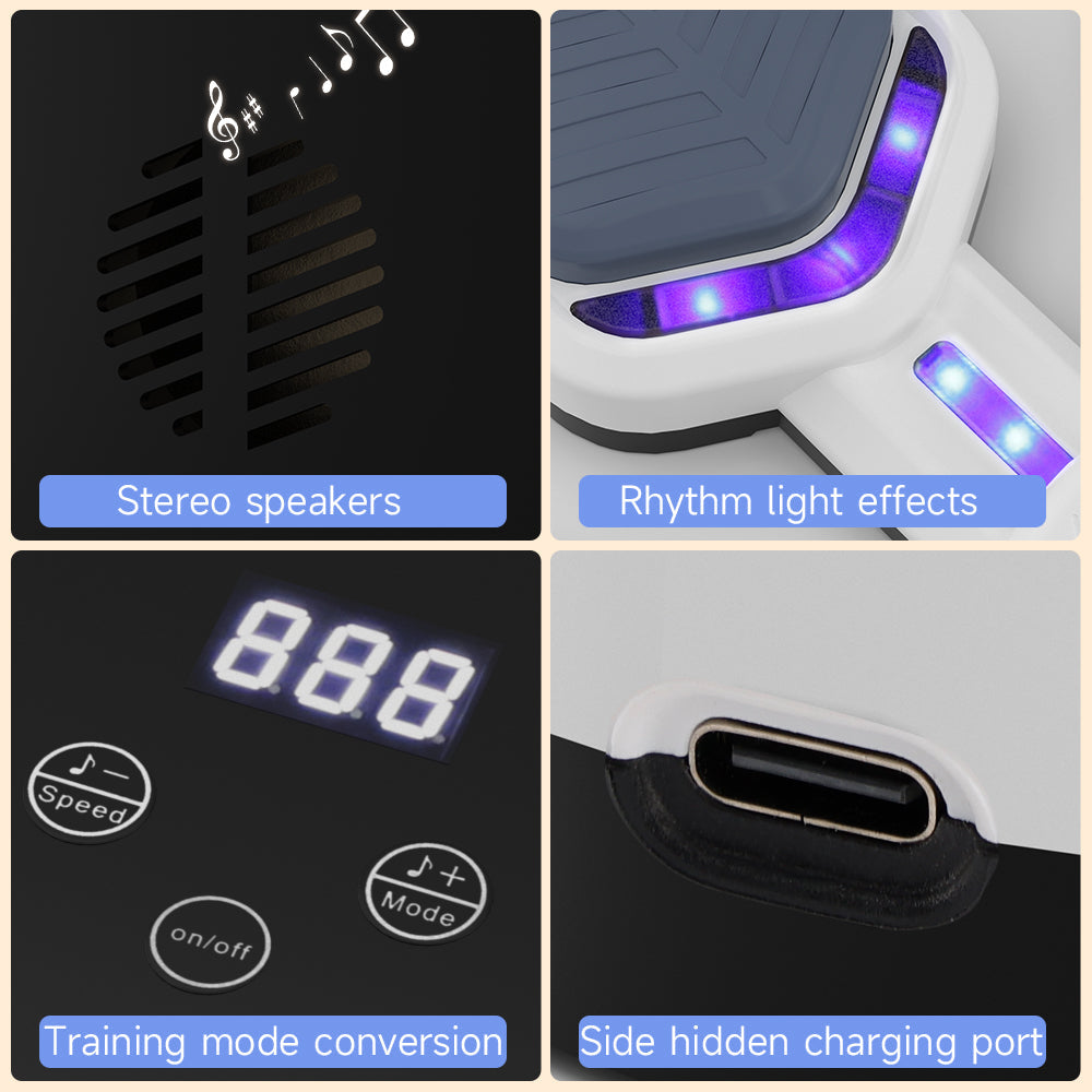 Boxing Wall Mount Machine for Adults Teens 9 Modes & 9 Speeds Smart Bluetooth Punching Trainer with Gloves Office Boxing Workout Equipment Target for Home Gym Music Boxing Machine