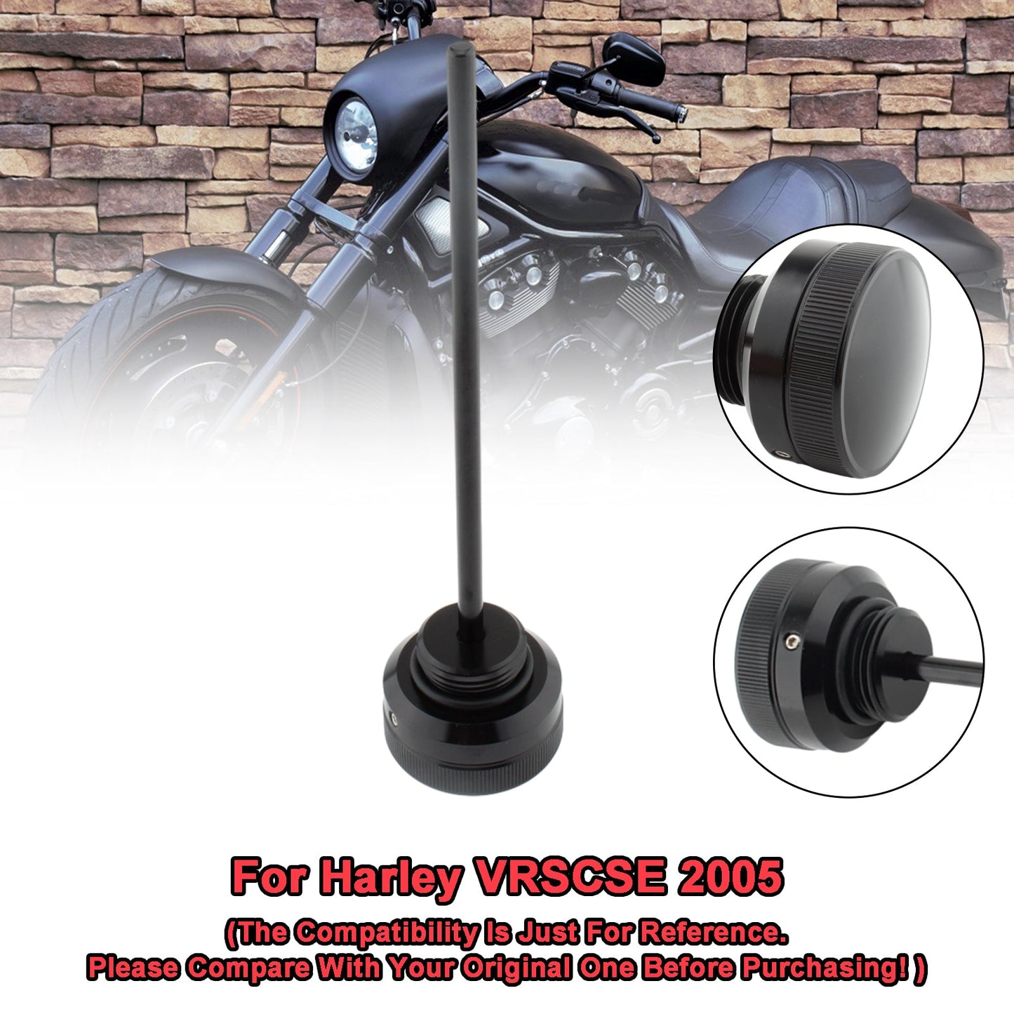 VRsca Harley Vrscb Vrscd Vrscse Vrscaw Oil Dipstick Tank Cap Plug