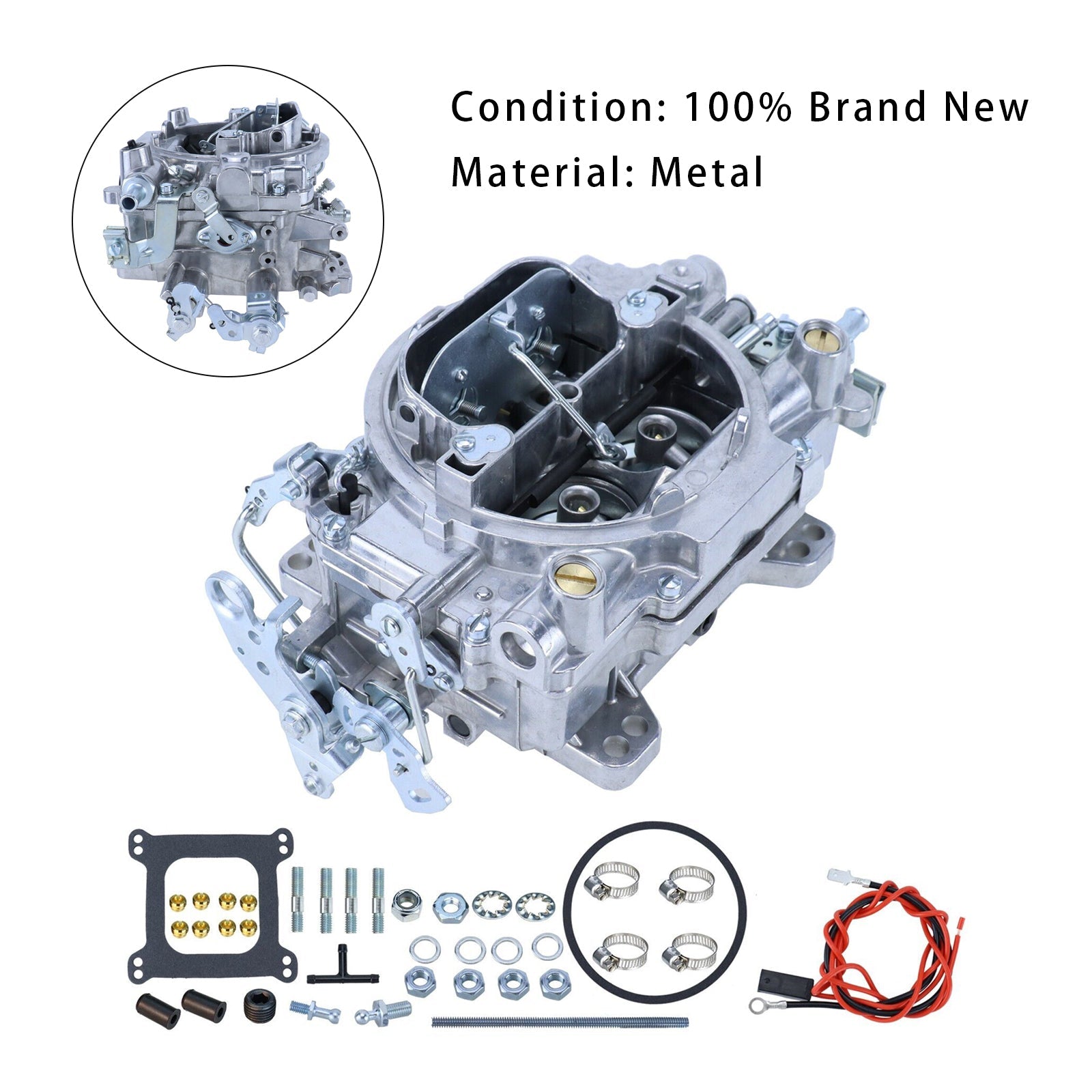 Manual Choke Edelbrock 4 Barrel Carburetor 1404 500 CFM